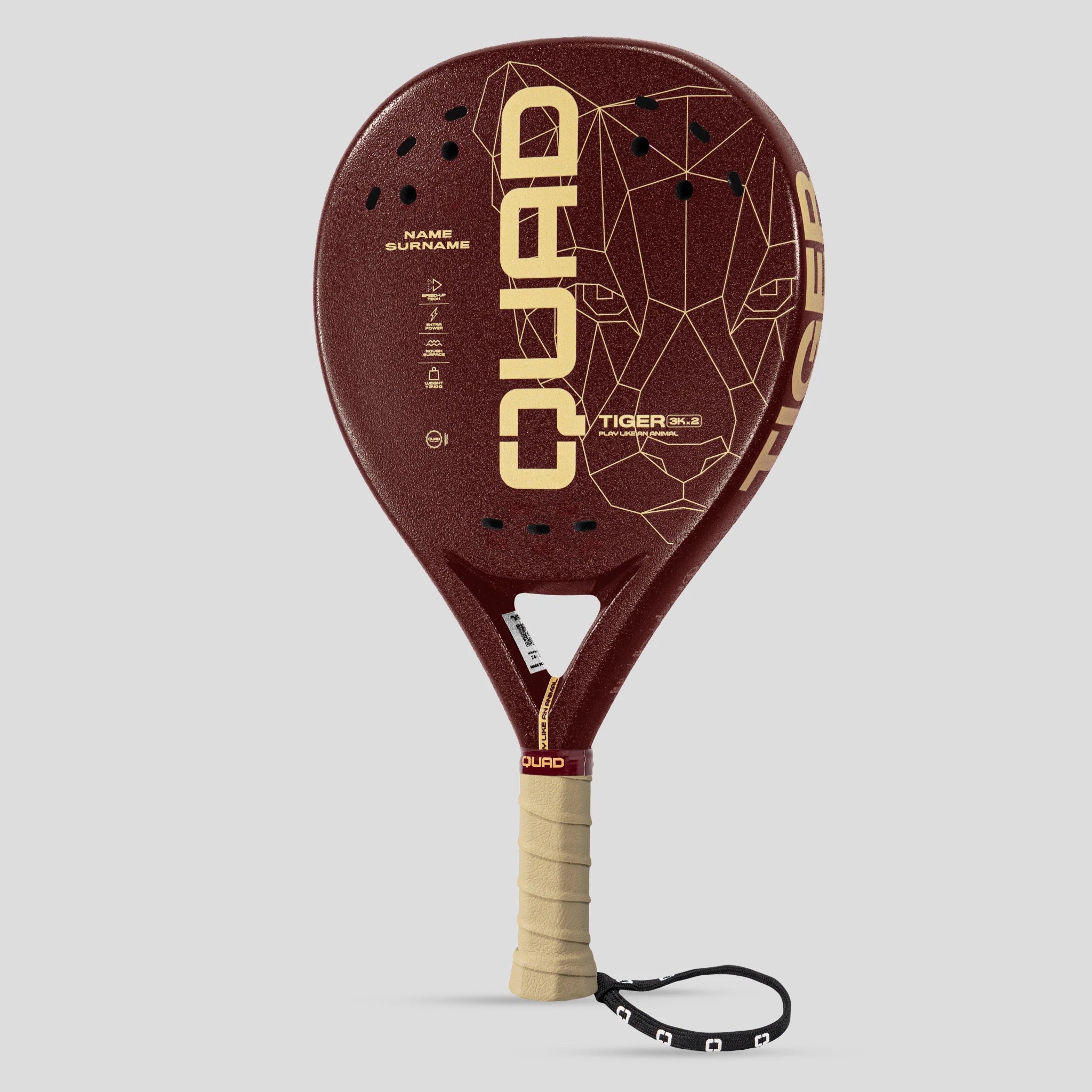 Raquete Padel QUAD Tiger Personalizada