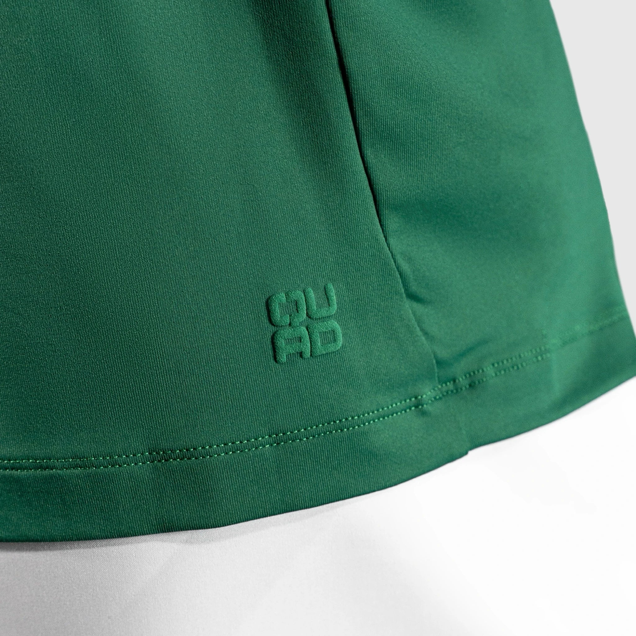 QUAD Ace Padel green T-shirt a logo detail