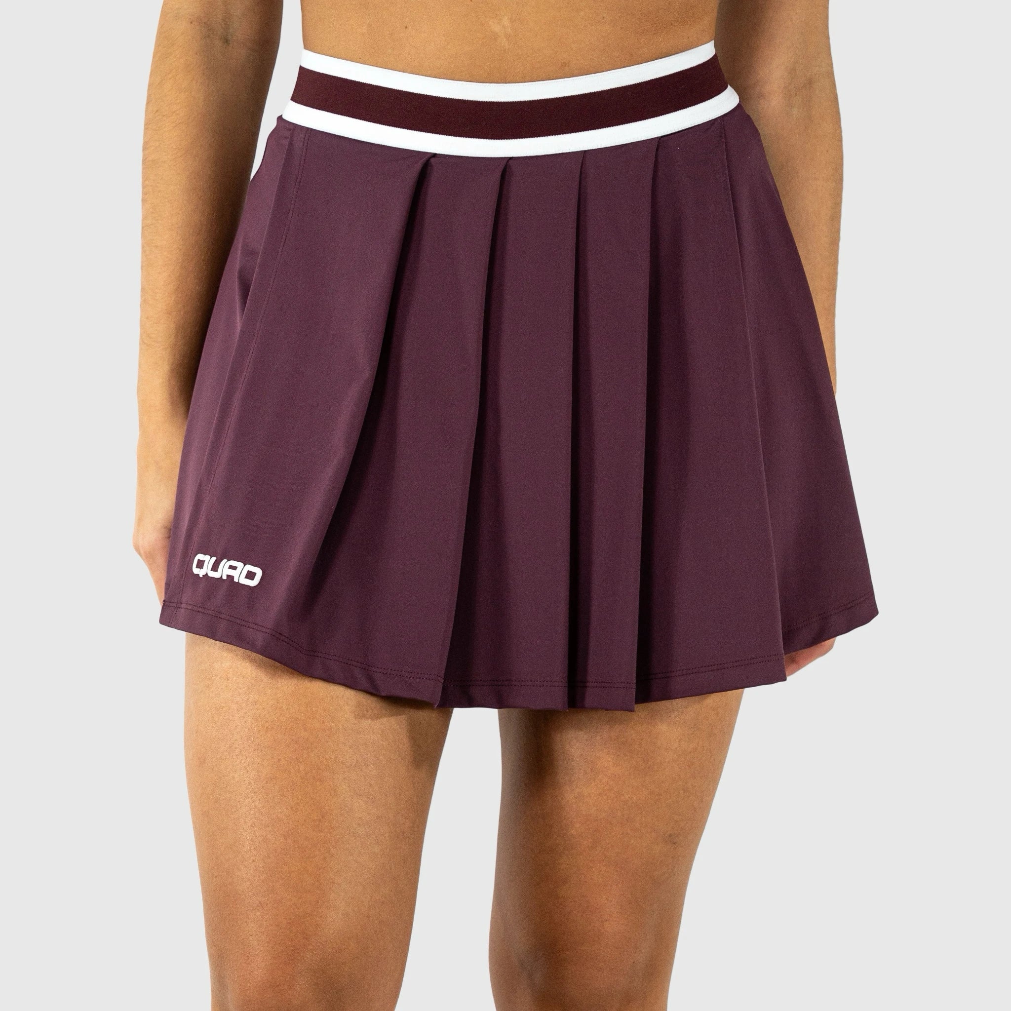 QUAD Charm Skirt Burgundy - front view