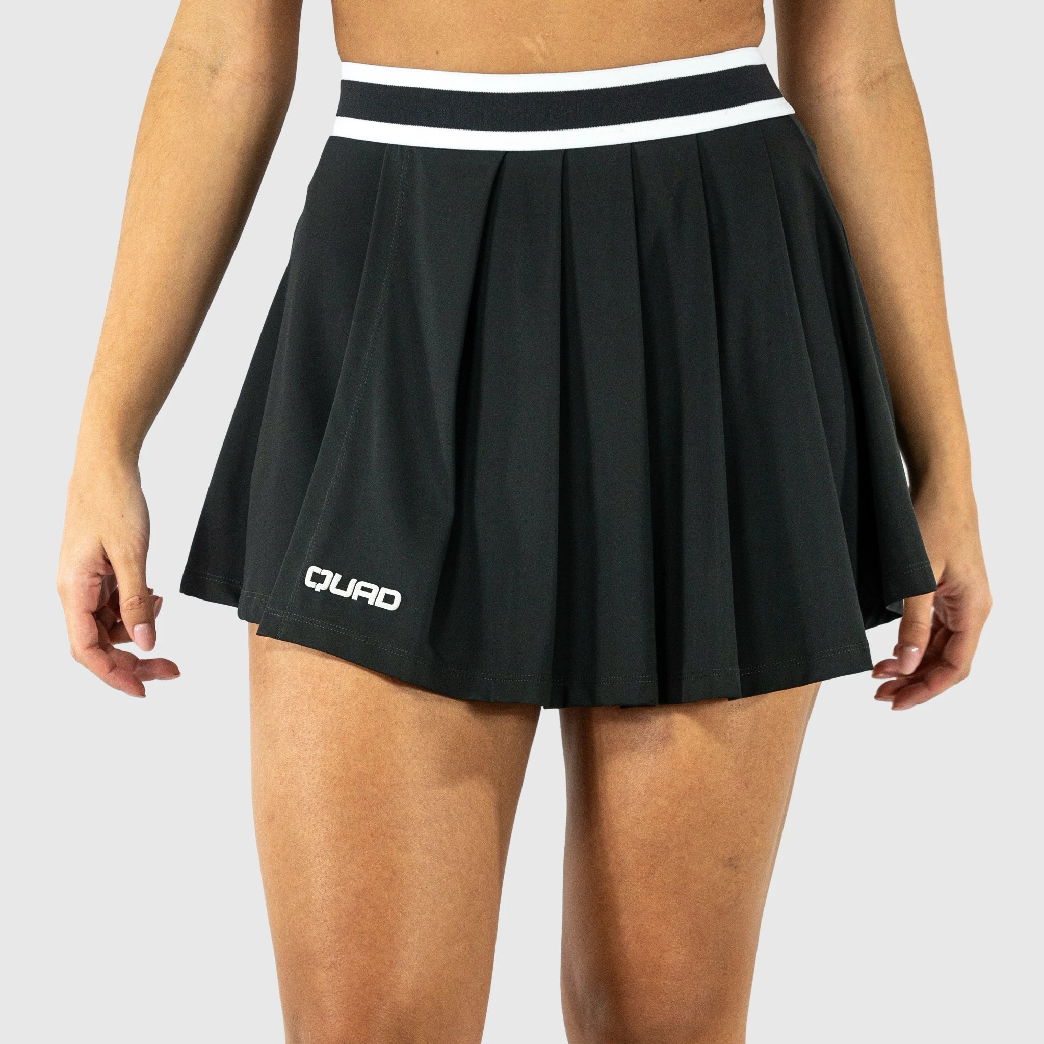 QUAD Charm Skirt Grey - front view