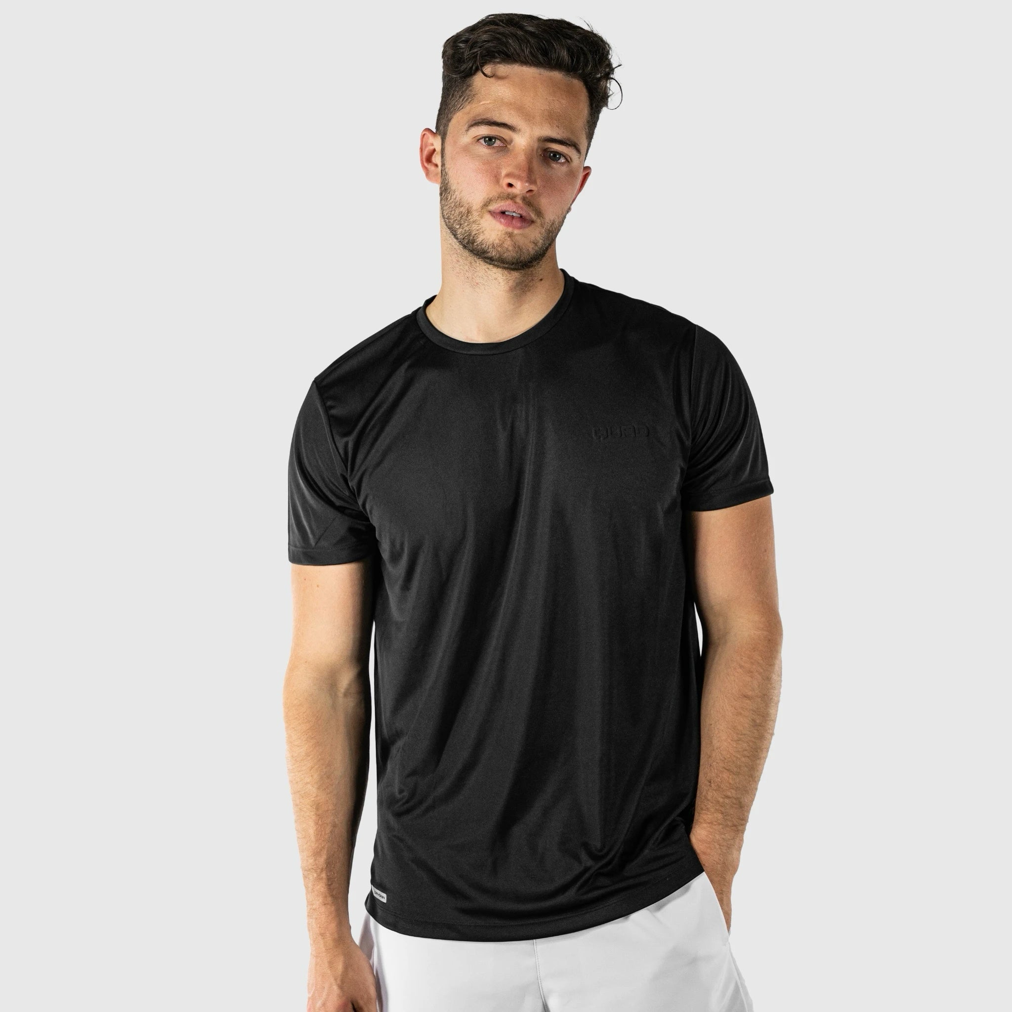 QUAD Elemental Black T-Shirt - Front view