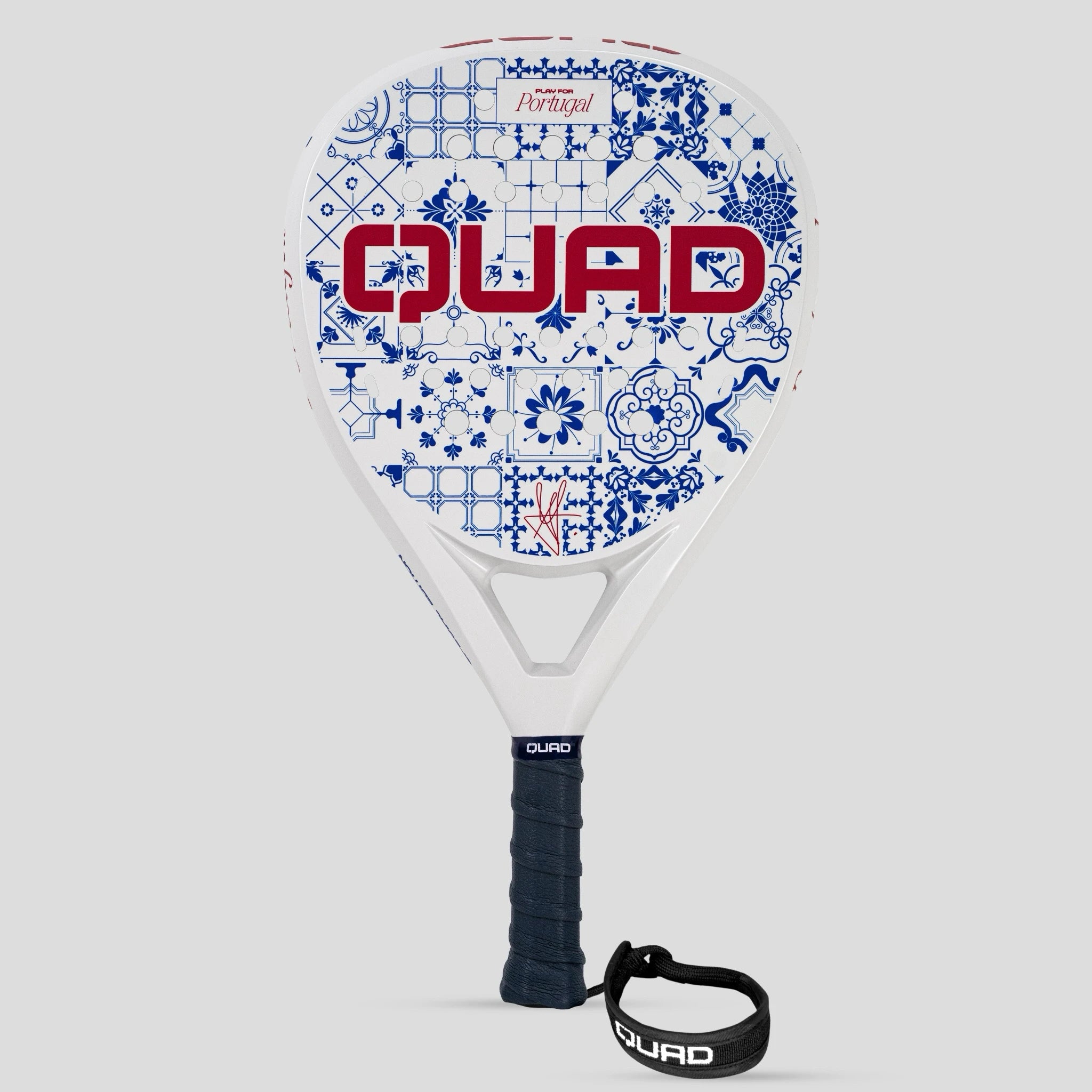 Quad Padel Racket Euro Cup Edition front view