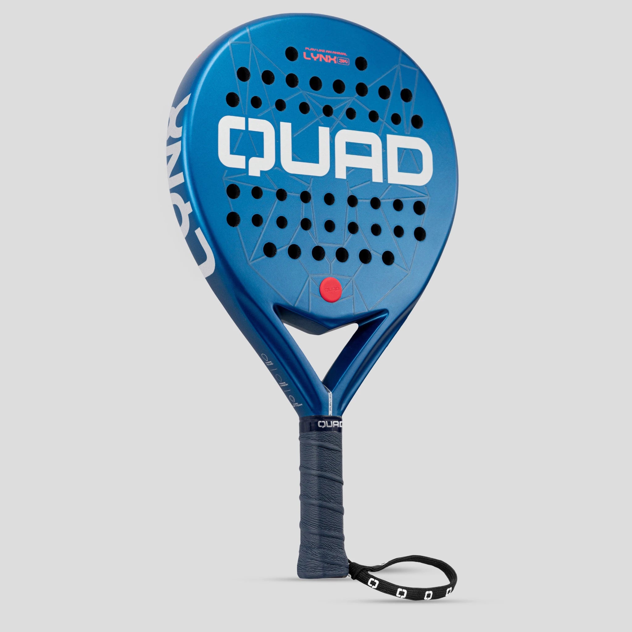 QUAD Lynx Padel Racket - left perspective view