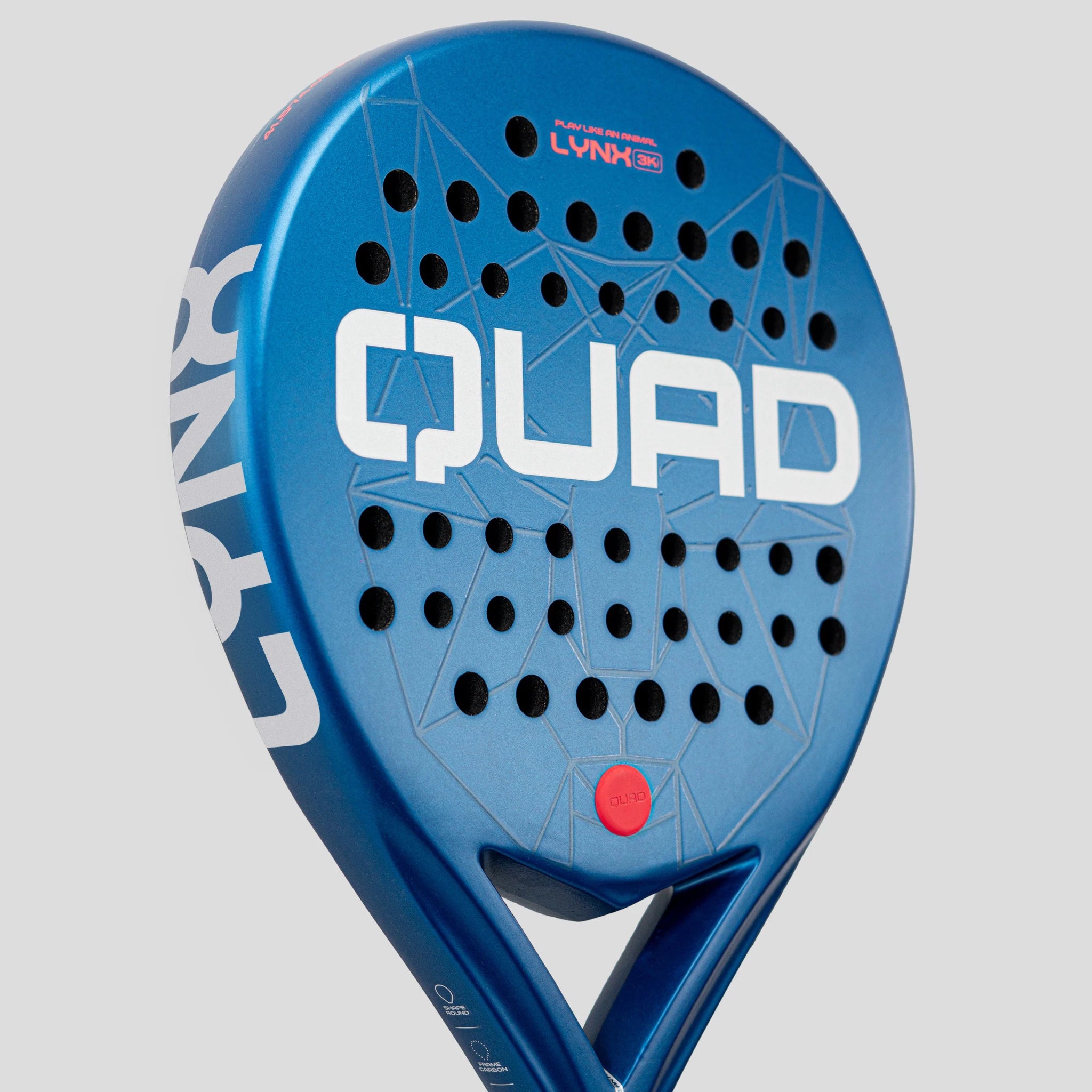 QUAD Lynx Padel Racket - left perspective detail