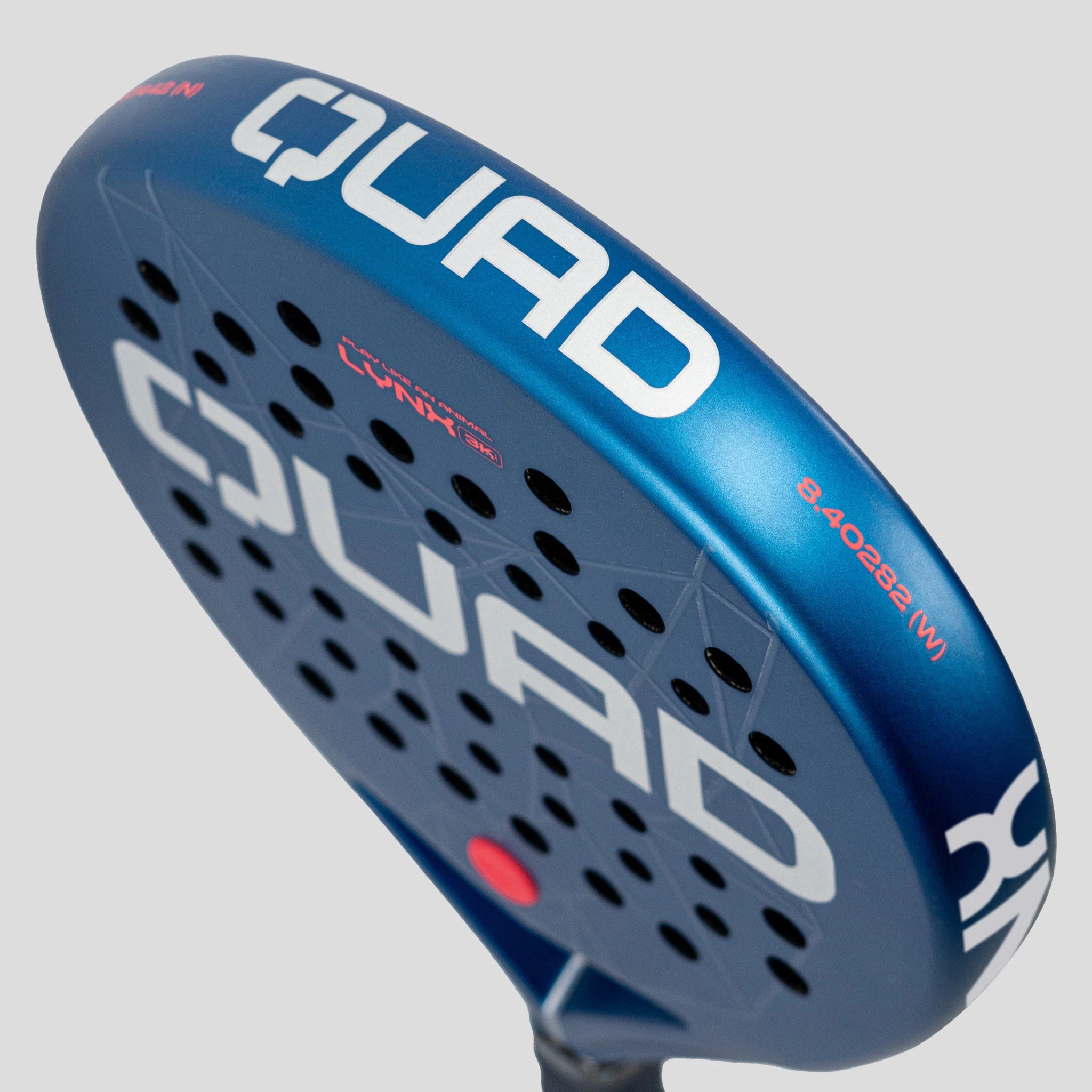 QUAD Lynx Padel Racket - top detail