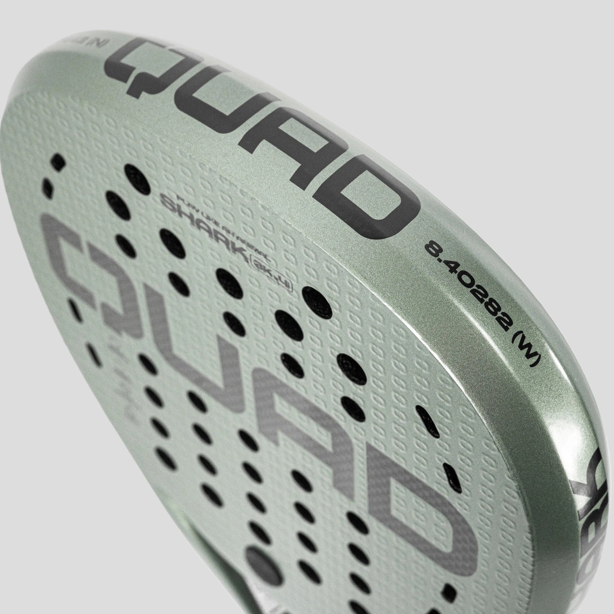 QUAD Shark Padel Racket - top detail