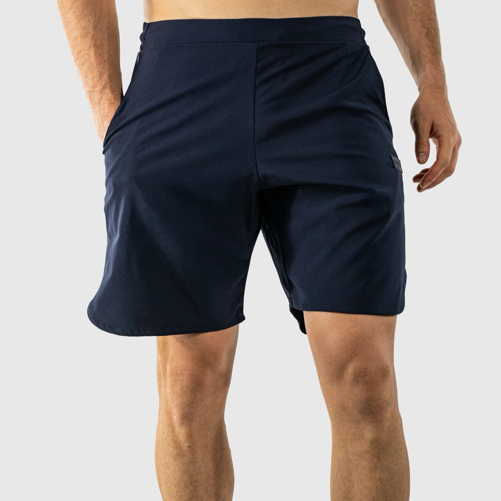 QUAD Game Shorts Navy Blue - Front view