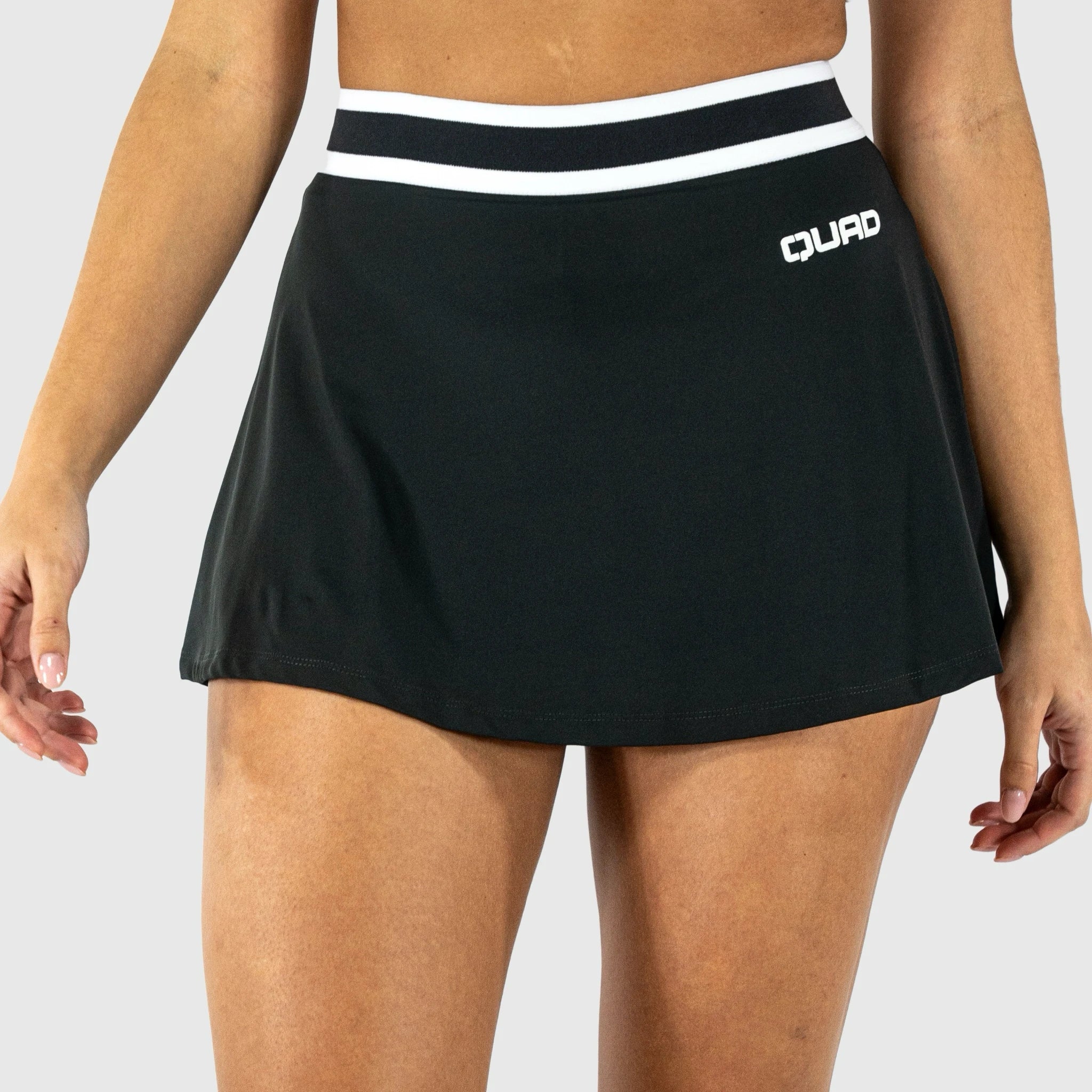 QUAD Slick Skirt Grey - front view