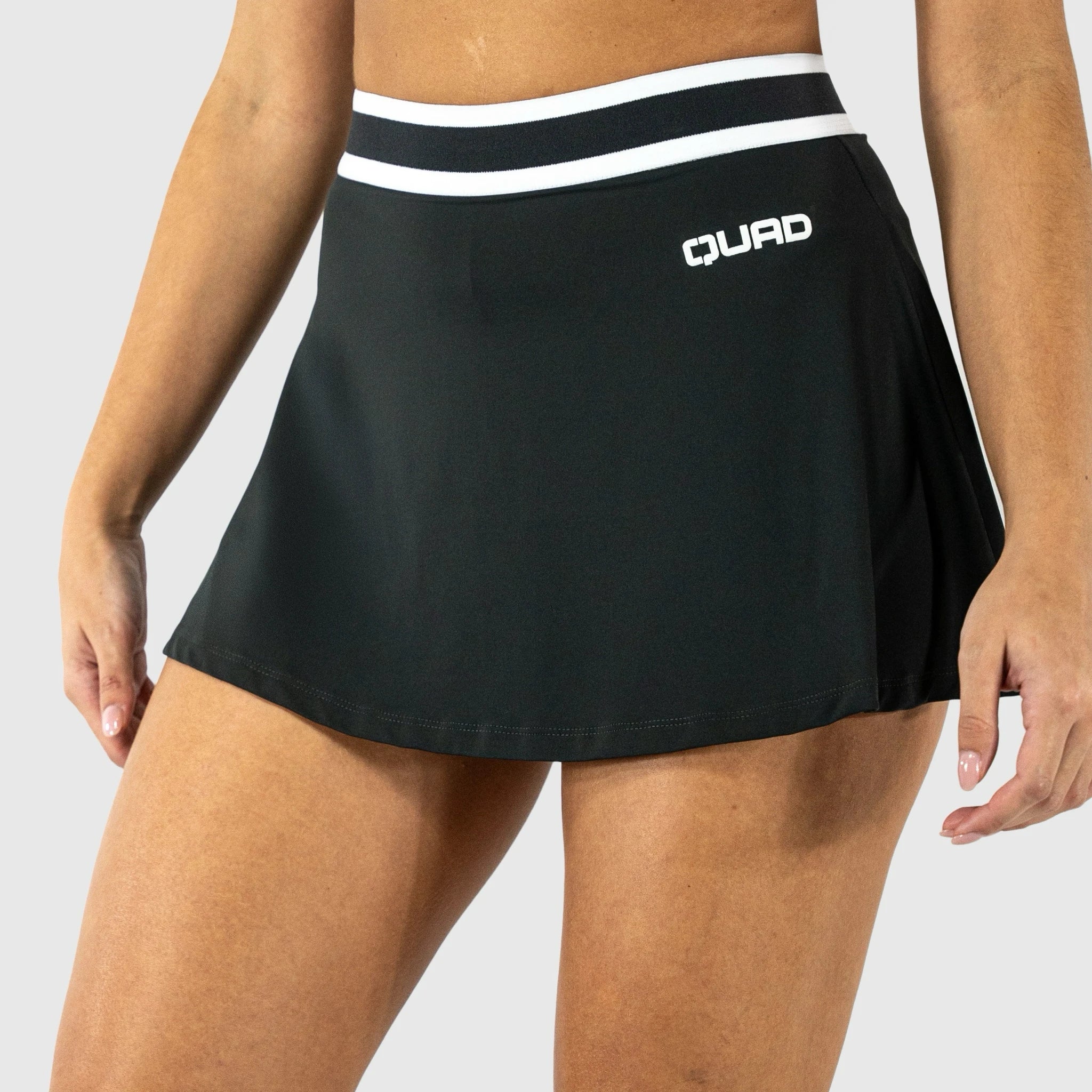QUAD Slick Skirt Grey - front/left view