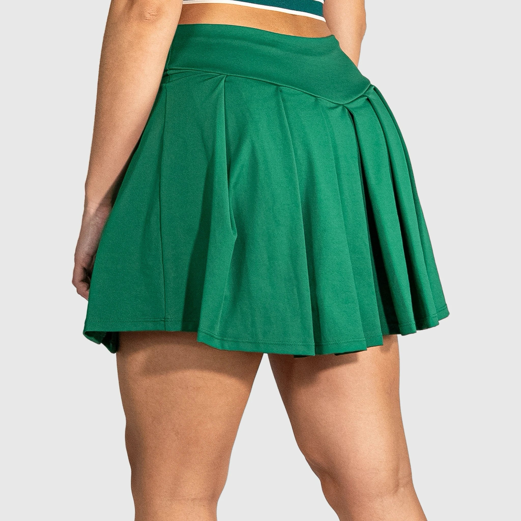 QUAD Squid Padel Skirt worn by a person on a plain background
