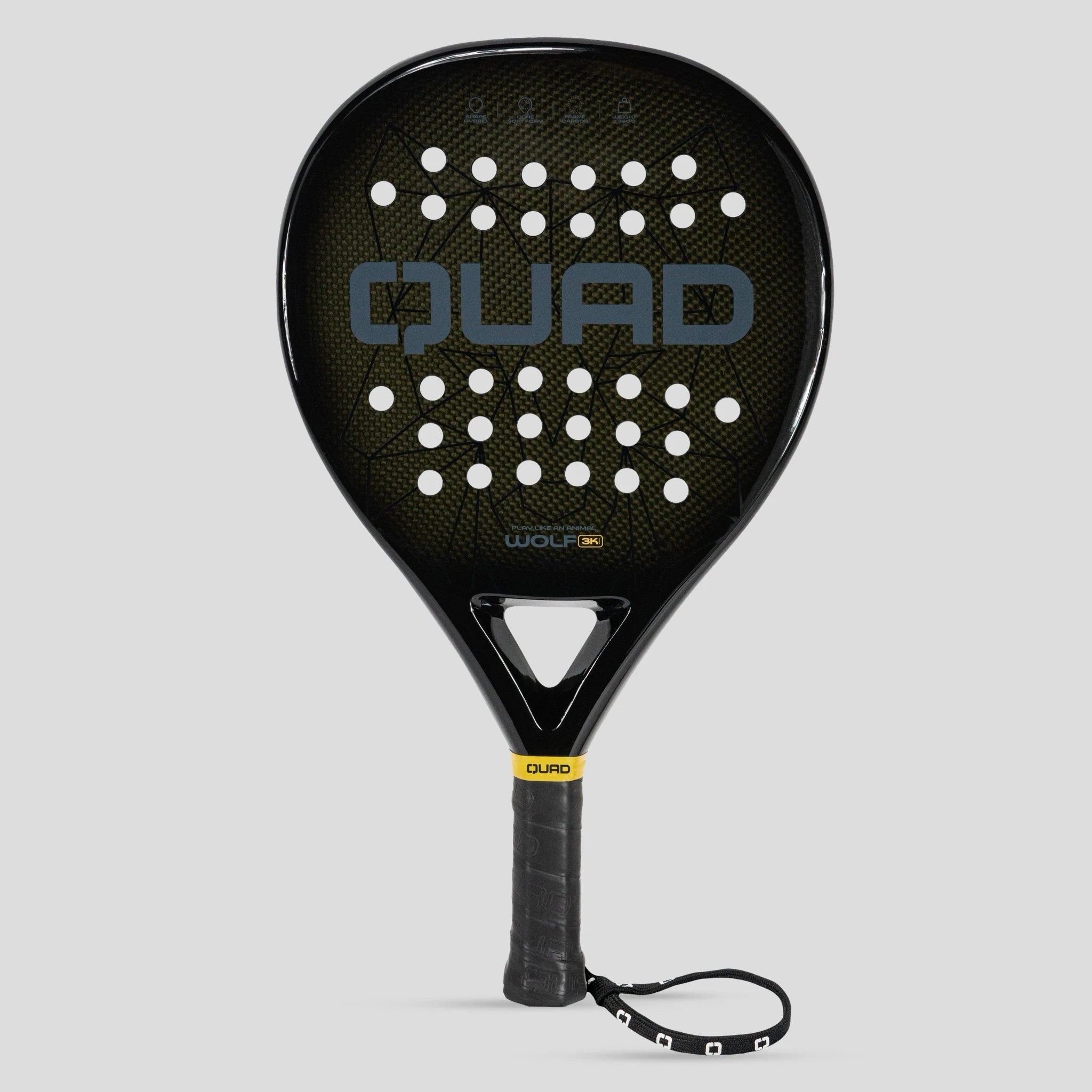 QUAD Wolf Padel Racket - front view