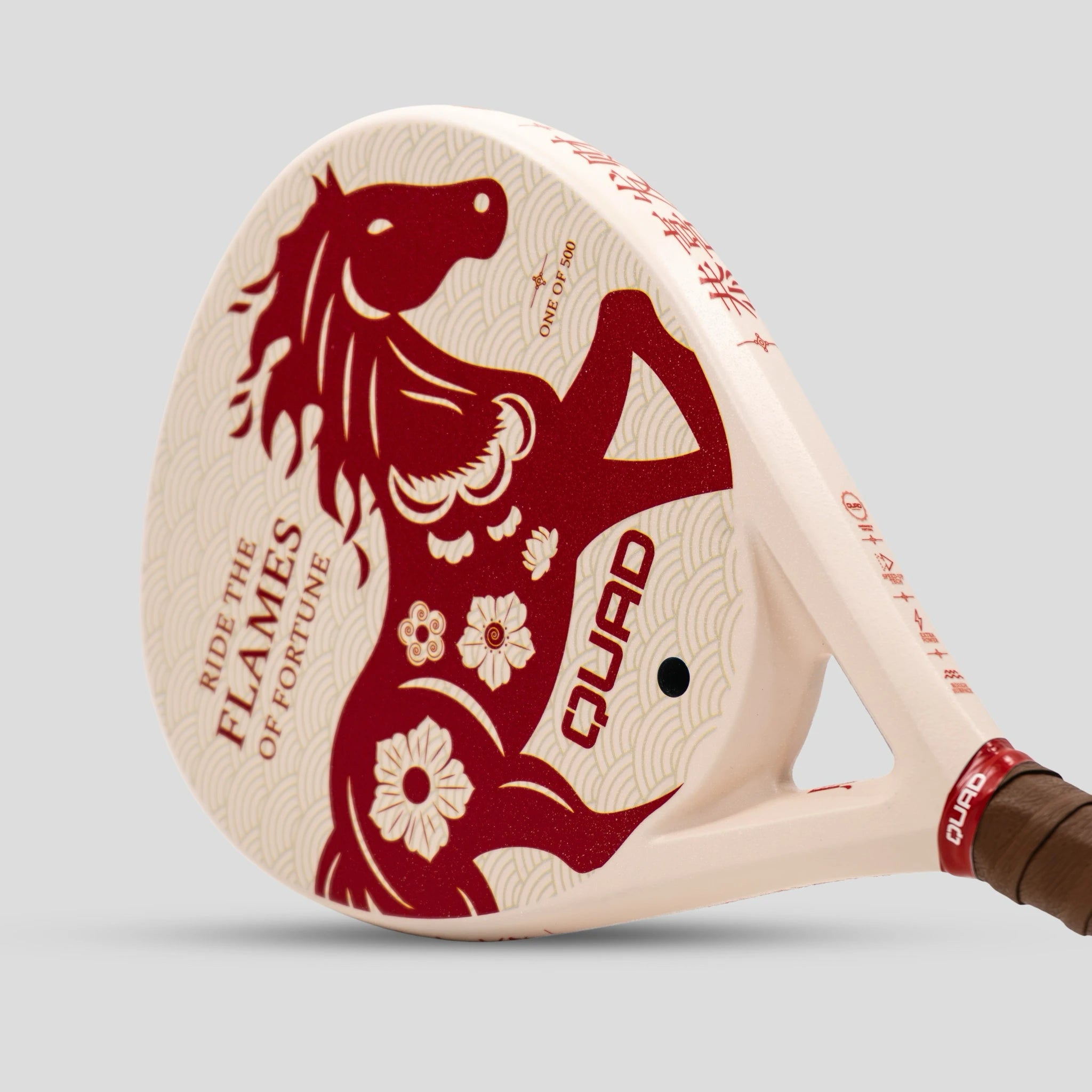 Quad Chinese New year Padel Racket side view