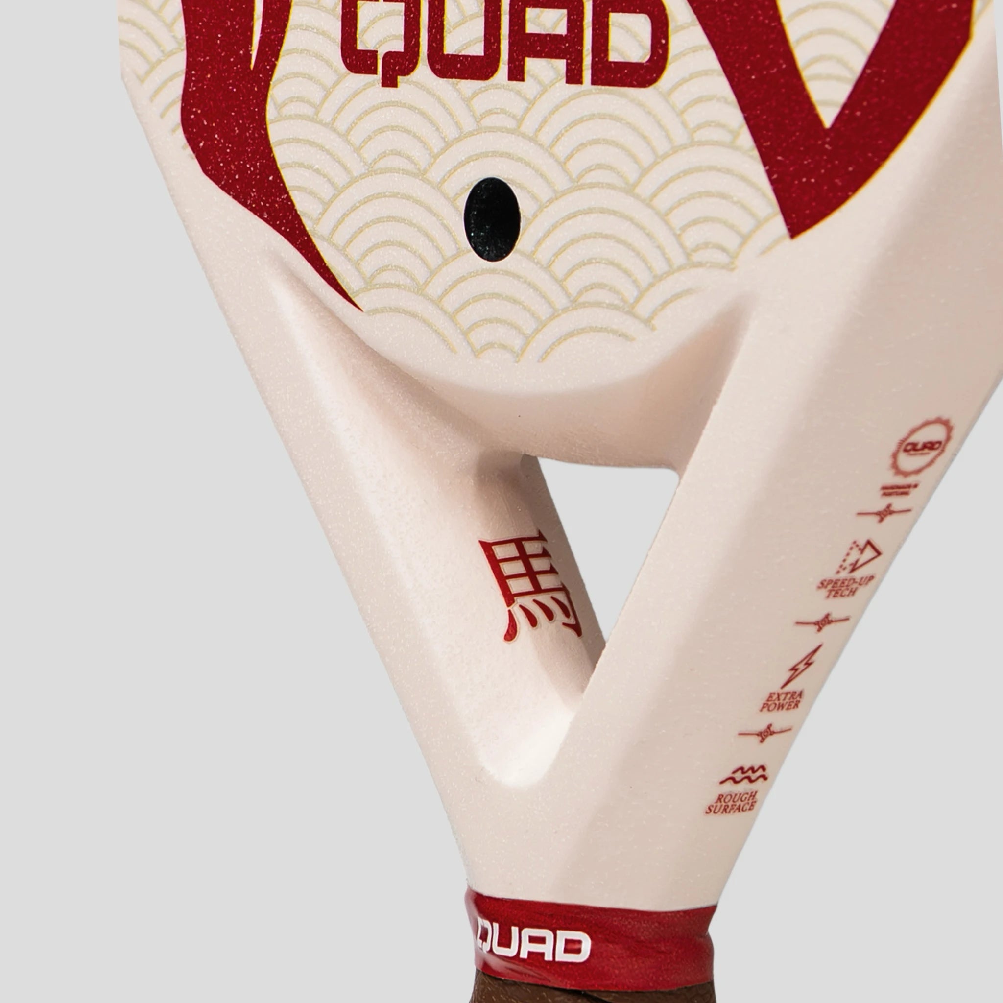 Quad Chinese New year Padel Racket close up