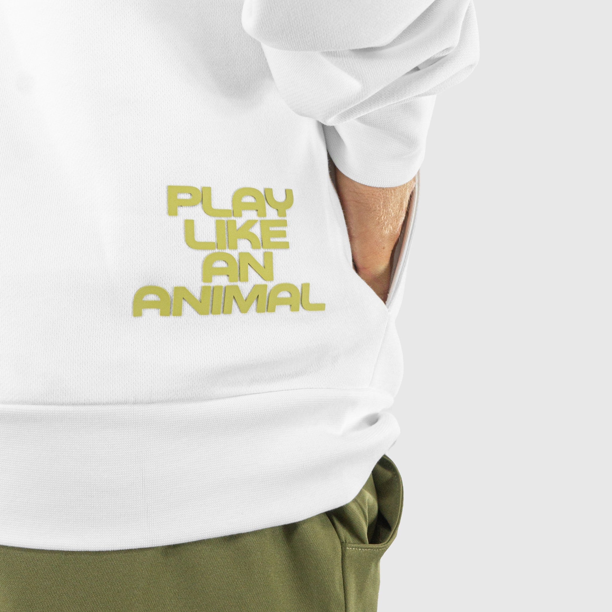Quad Padel Comfy hoodie white back detail