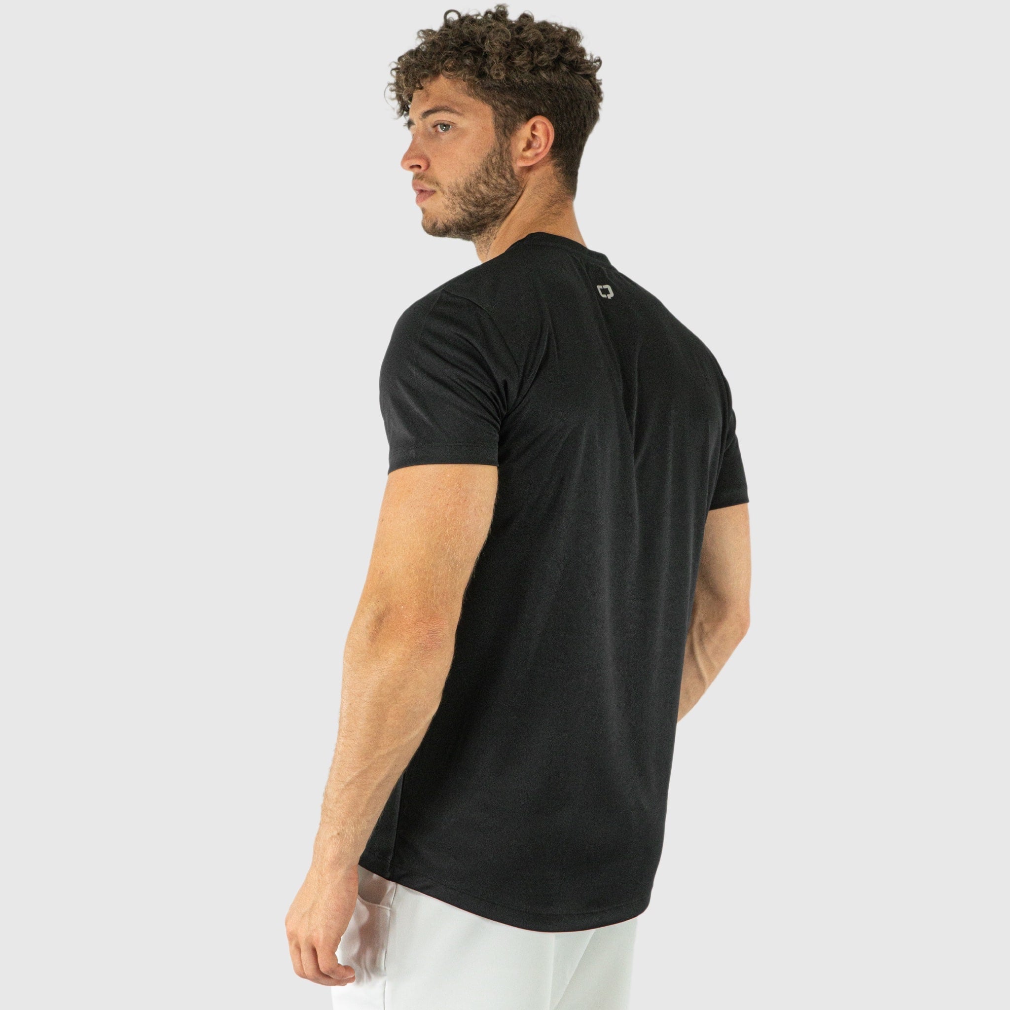 Quad Padel Essential t shirt black back side