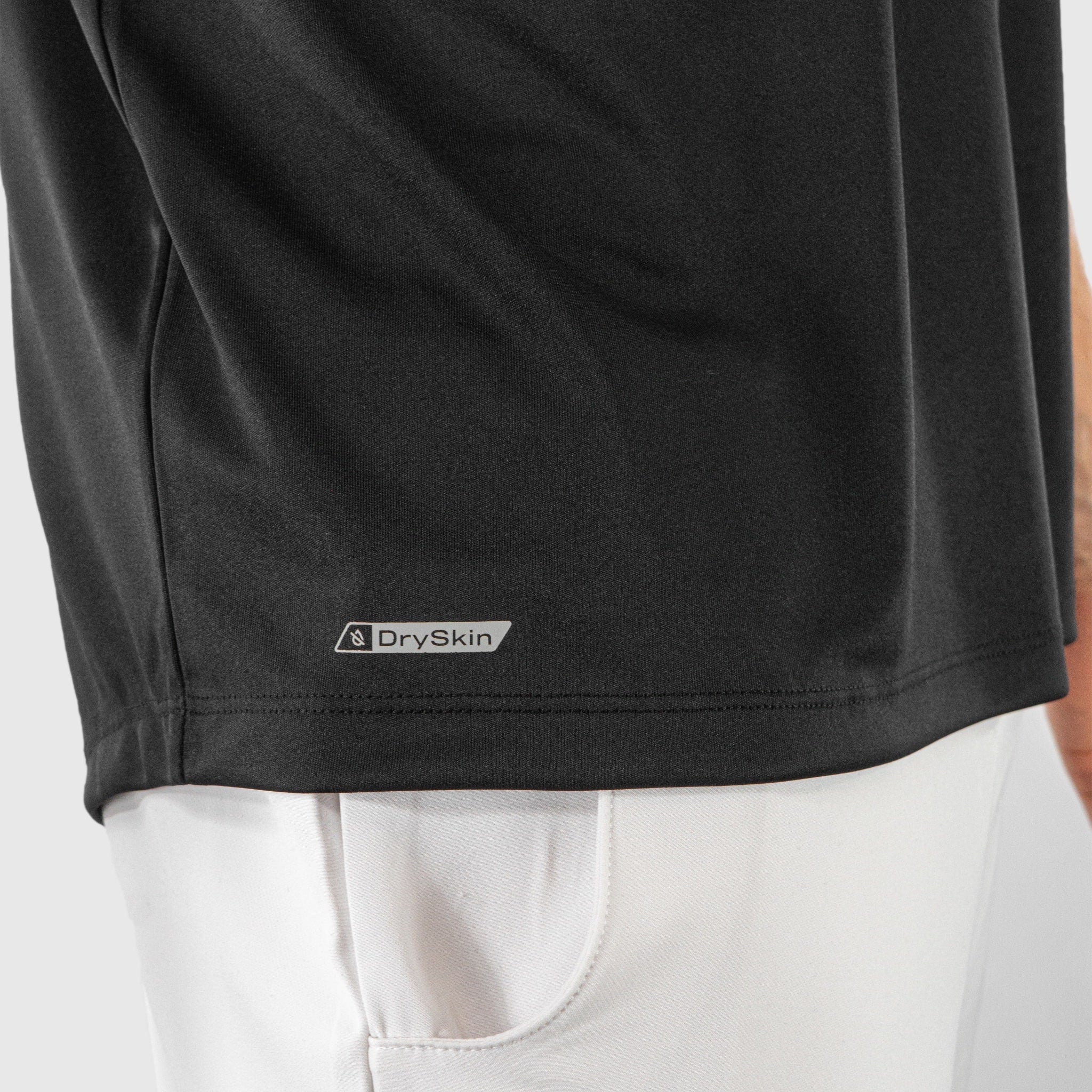 Quad Padel Essential t shirt black DrySkin