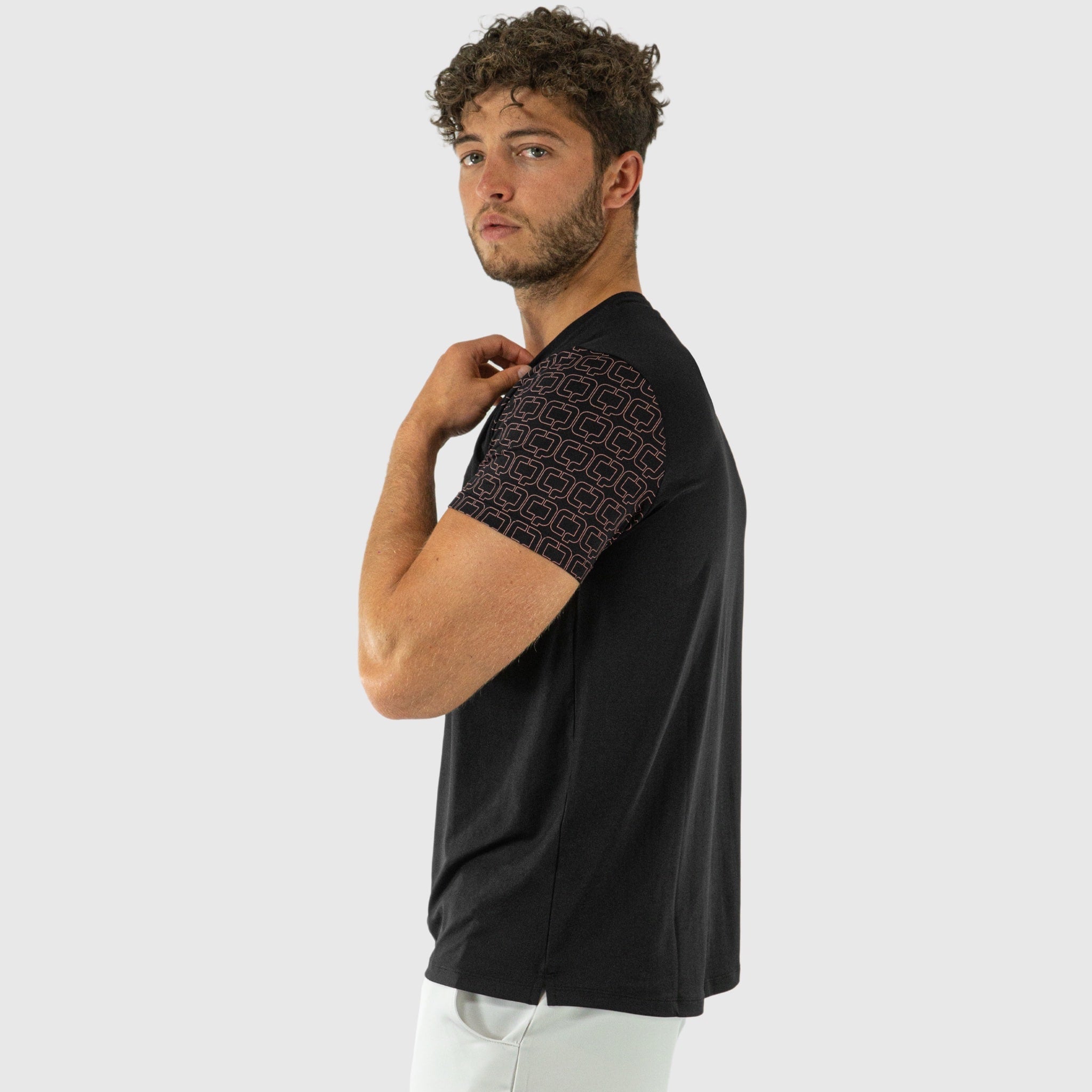 Quad Padel Match T-shirt black left side