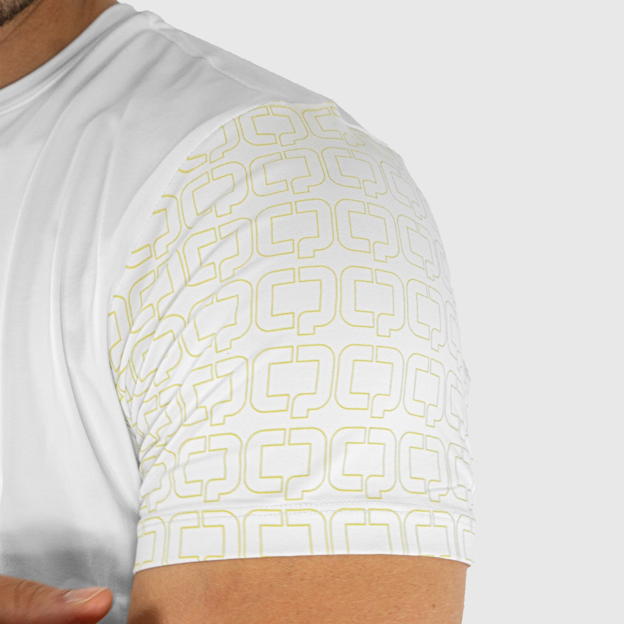 Quad Padel Match T-shirt white sleeve detail