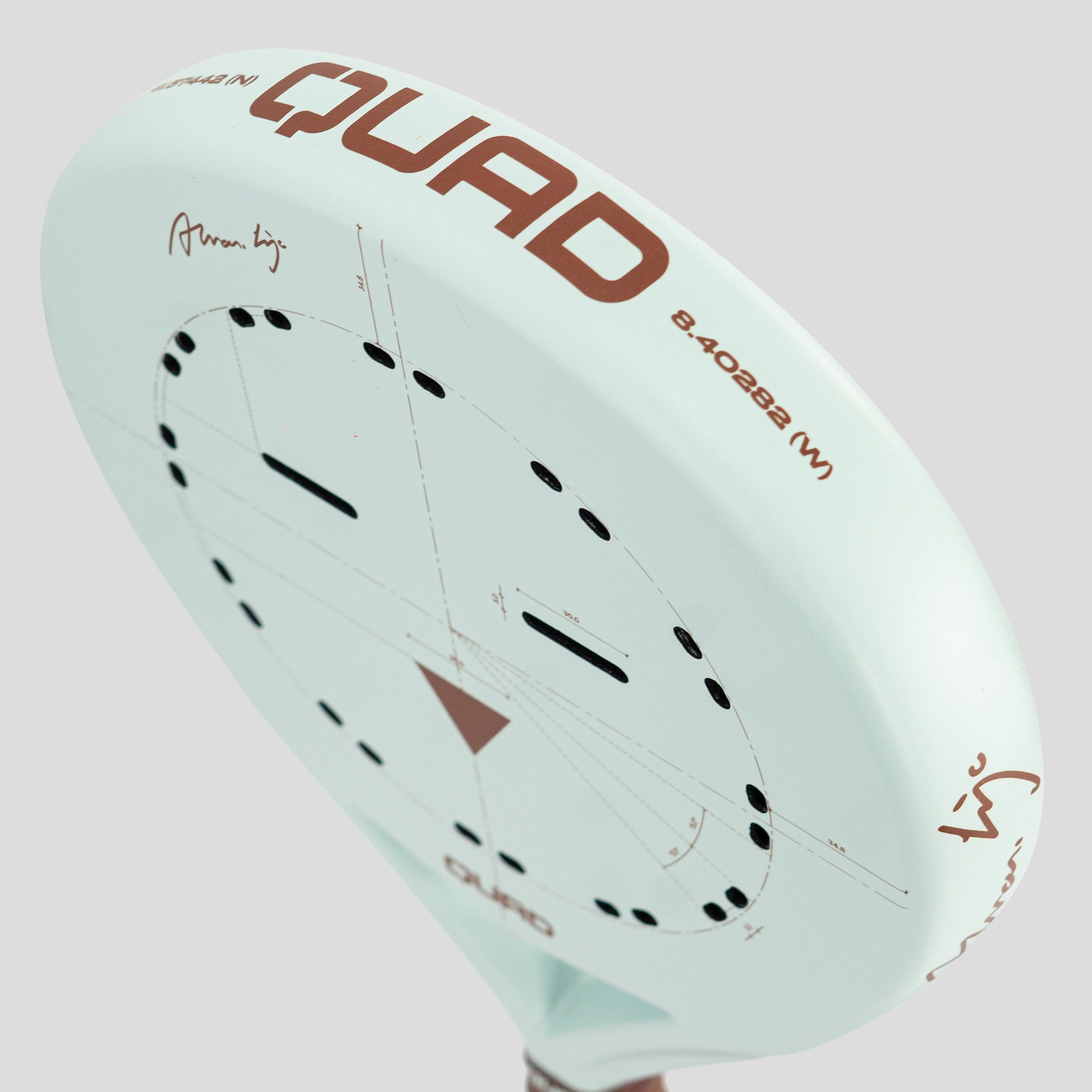 Quad x Siza Vieira Padel Racket - Top view