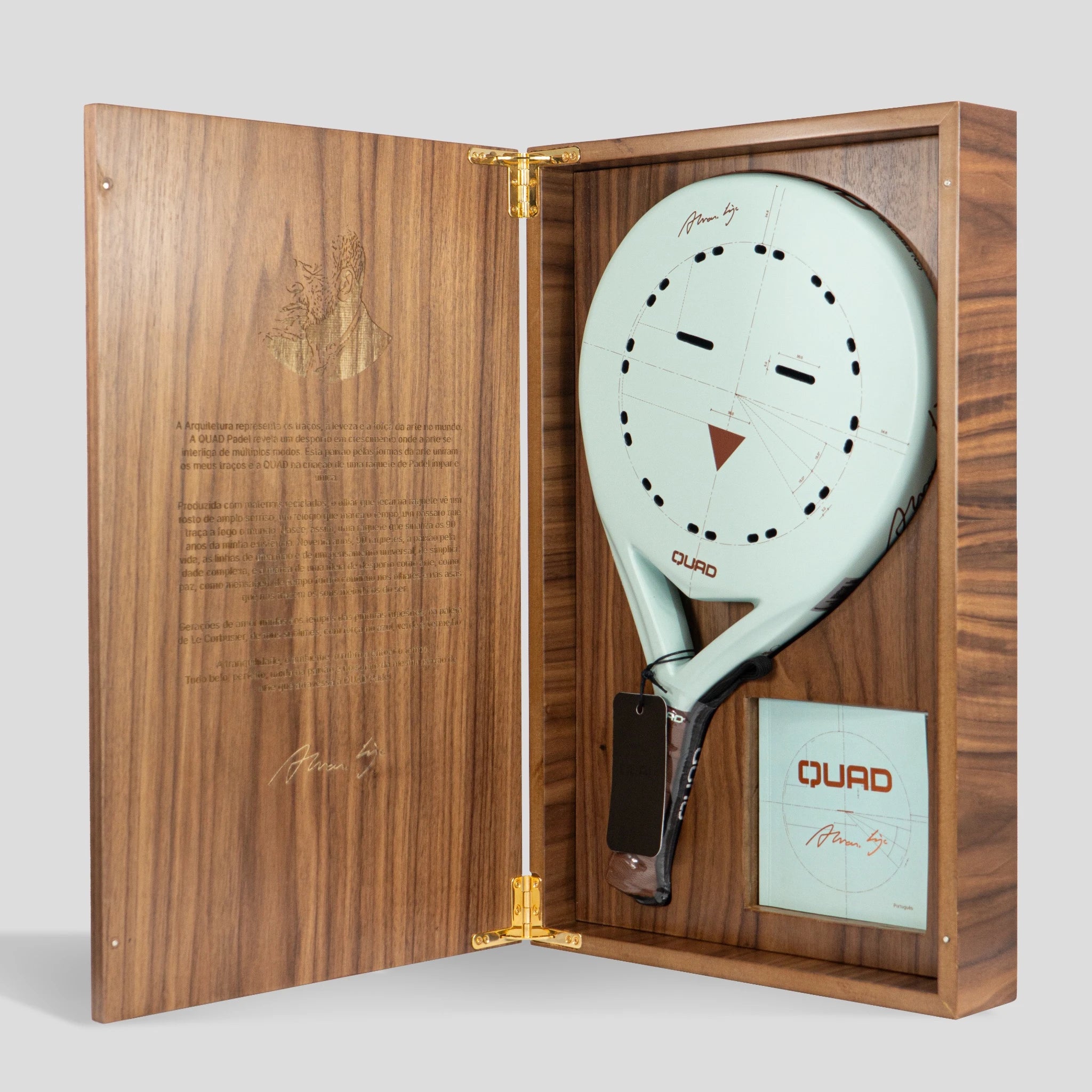 Quad Siza Vieira Padel Racket Box - open