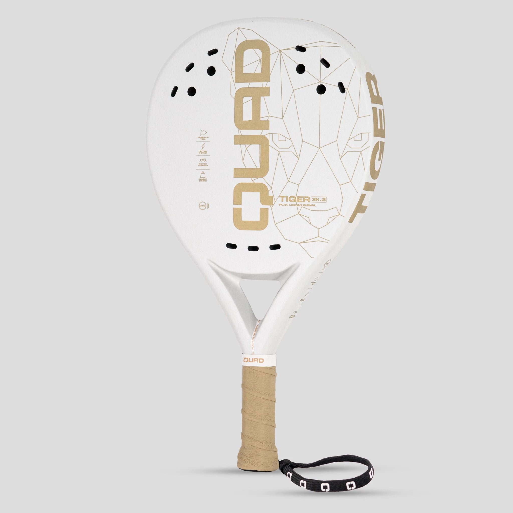 Quad Tiger Padel Racket 2025 - left view