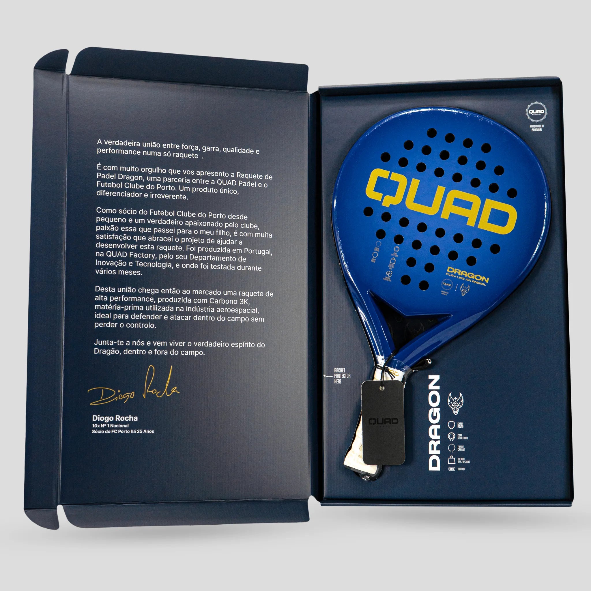 Raquete Padel QUAD Dragon FC Porto Edition