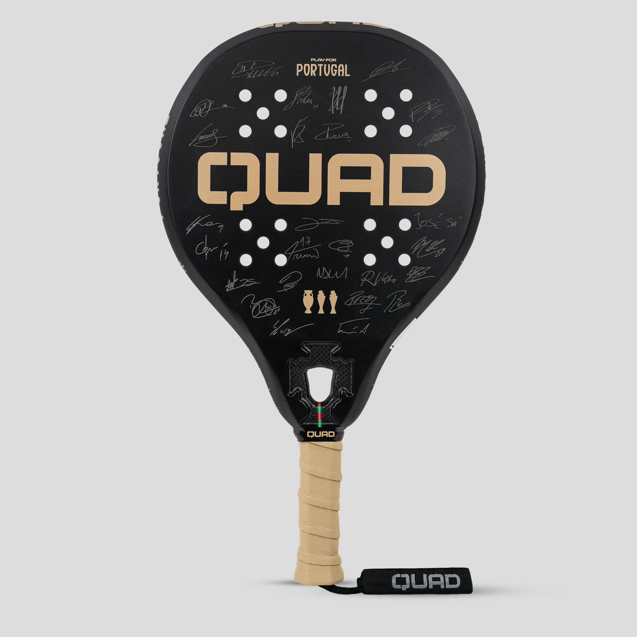 QUAD x FPF Padel Racket – Front View