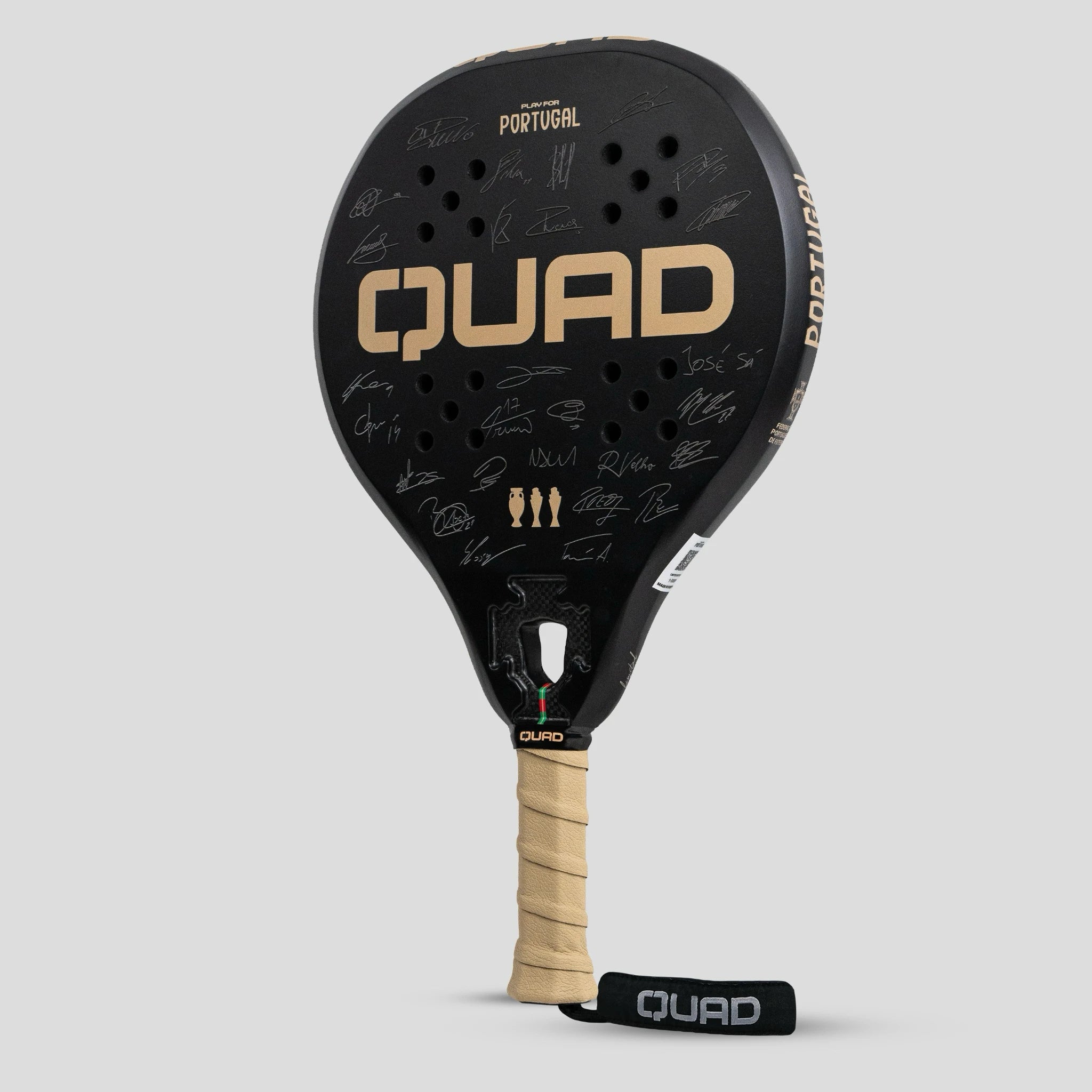 QUAD x FPF Padel Racket – Perspective View