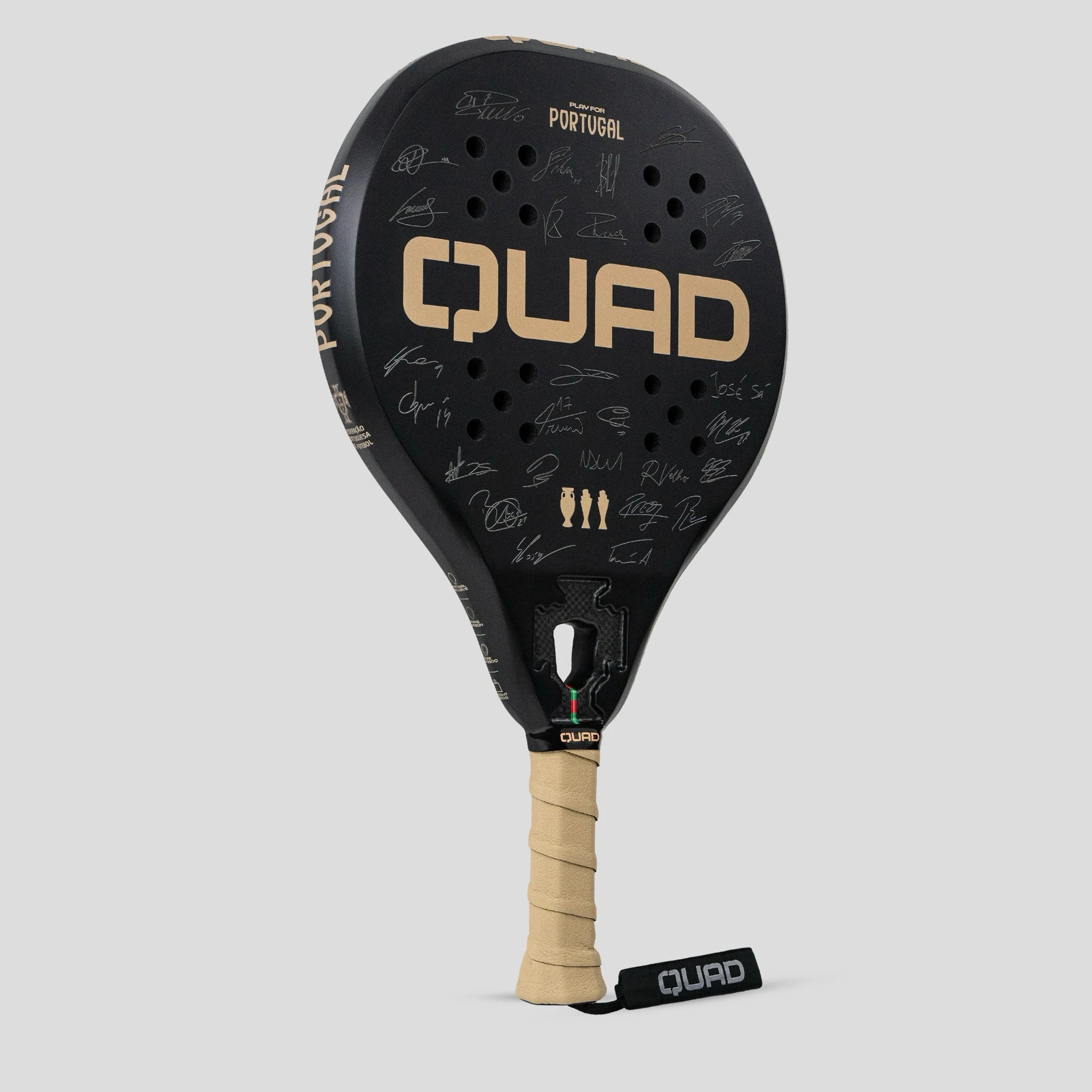 QUAD x FPF Padel Racket – Perspective View