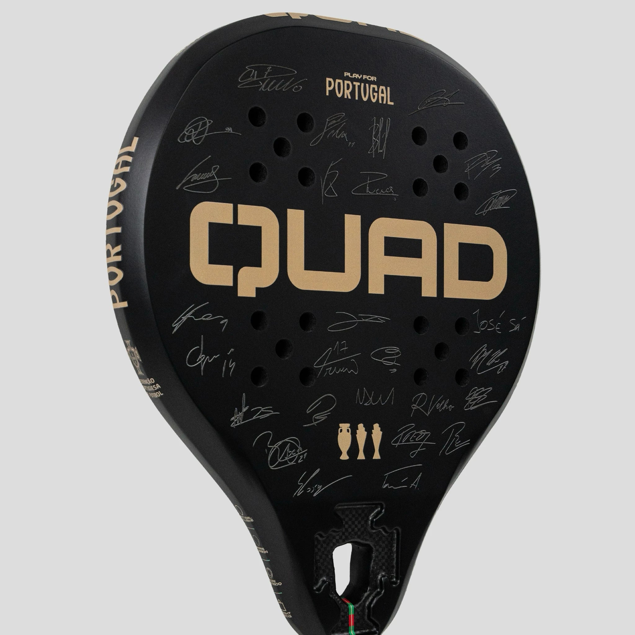QUAD x FPF Padel Racket – Face View