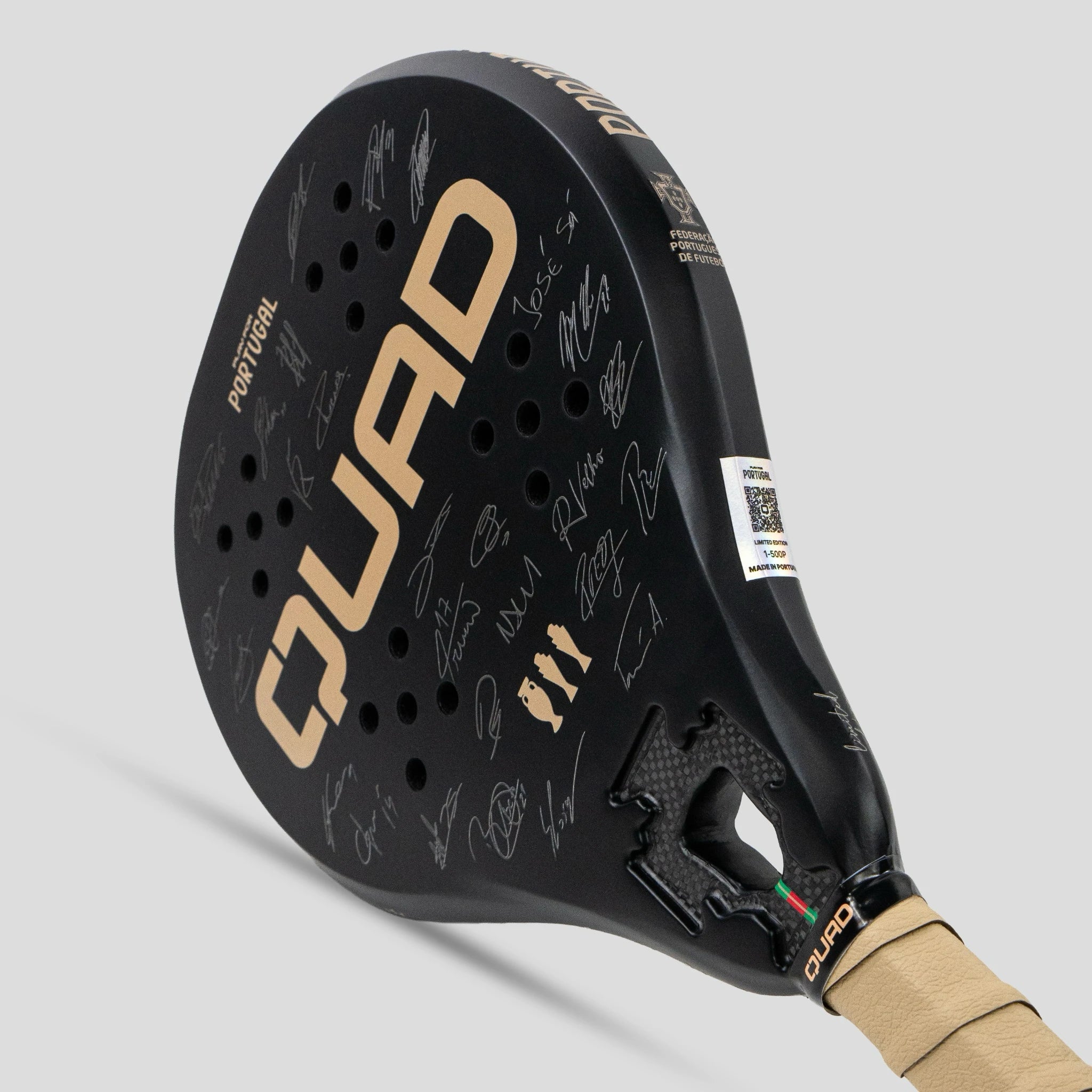 QUAD x FPF Padel Racket – side View