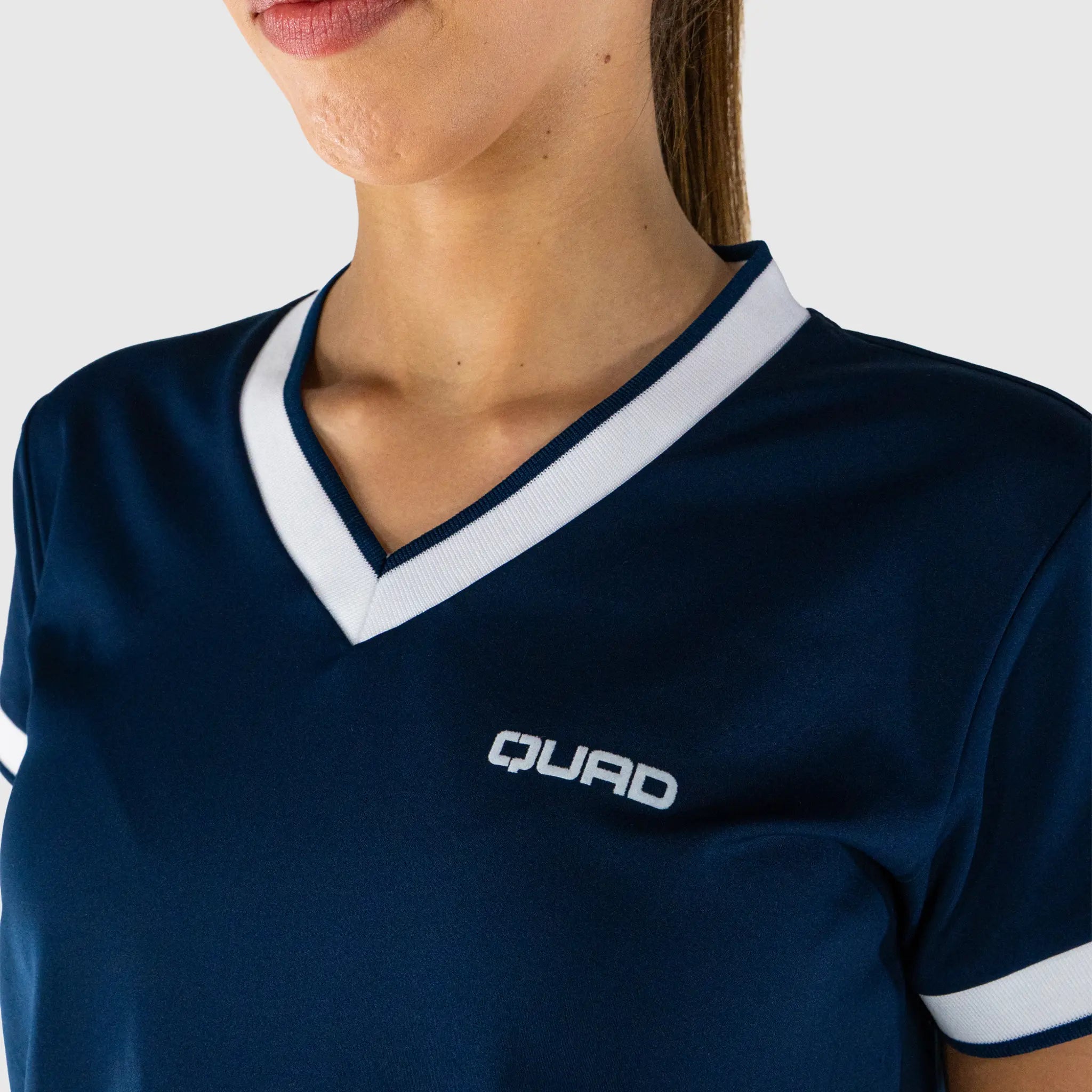 Advantage Pickleball T-Shirt Navy - fabric detail