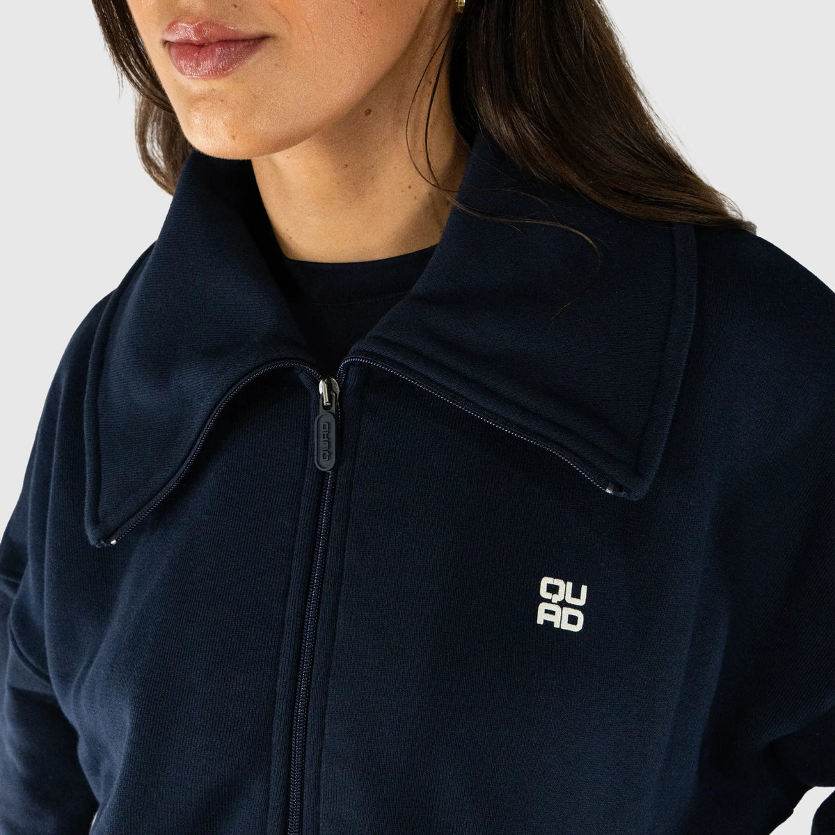 Core Jacket Navy — Interior Detail