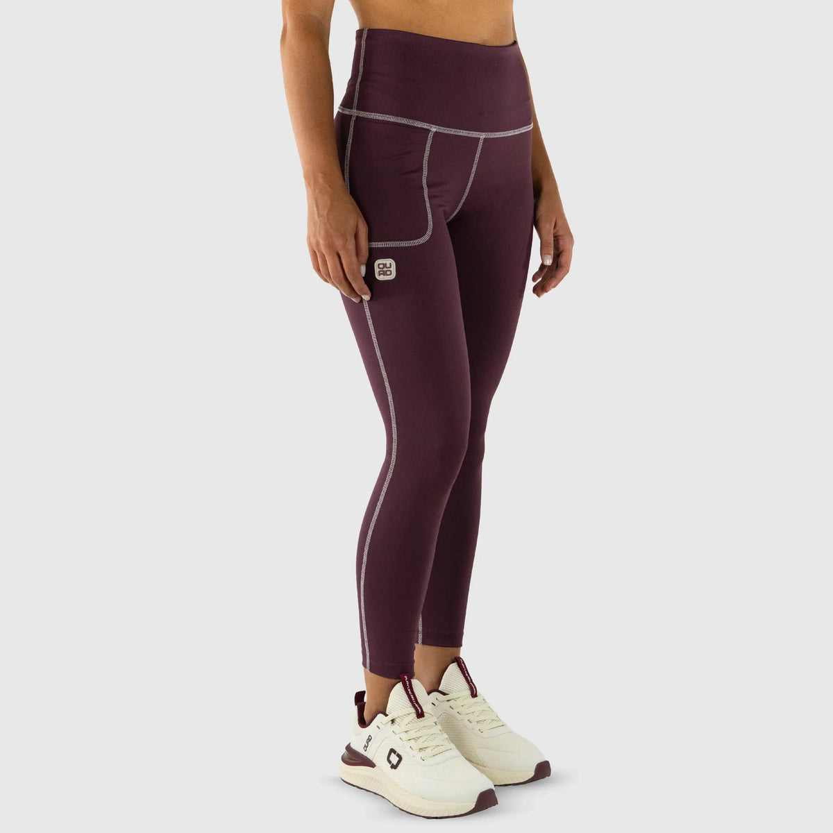 Fusion Leggings Burgundy — Back View
