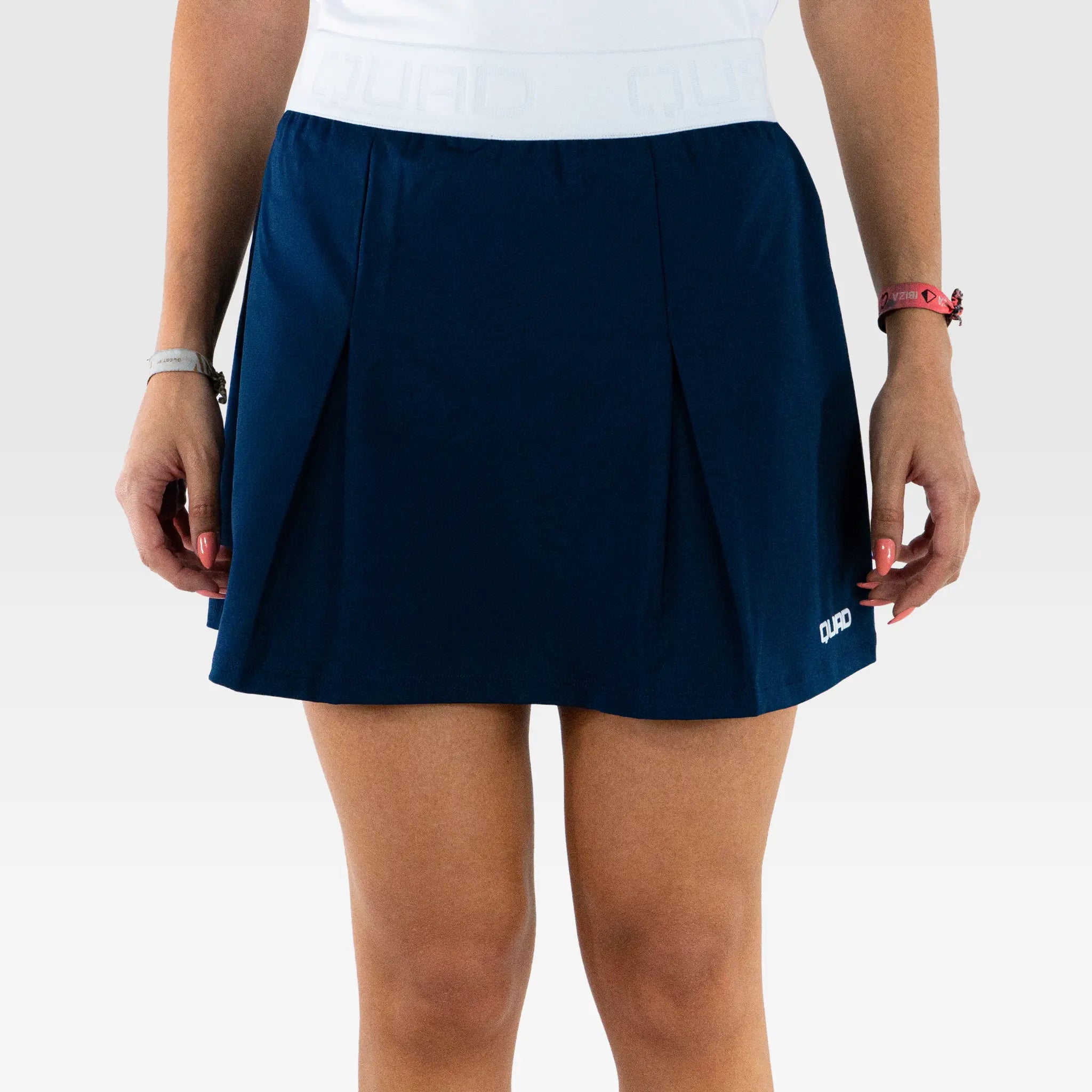 Precision Pickleball Skirt Navy - front view