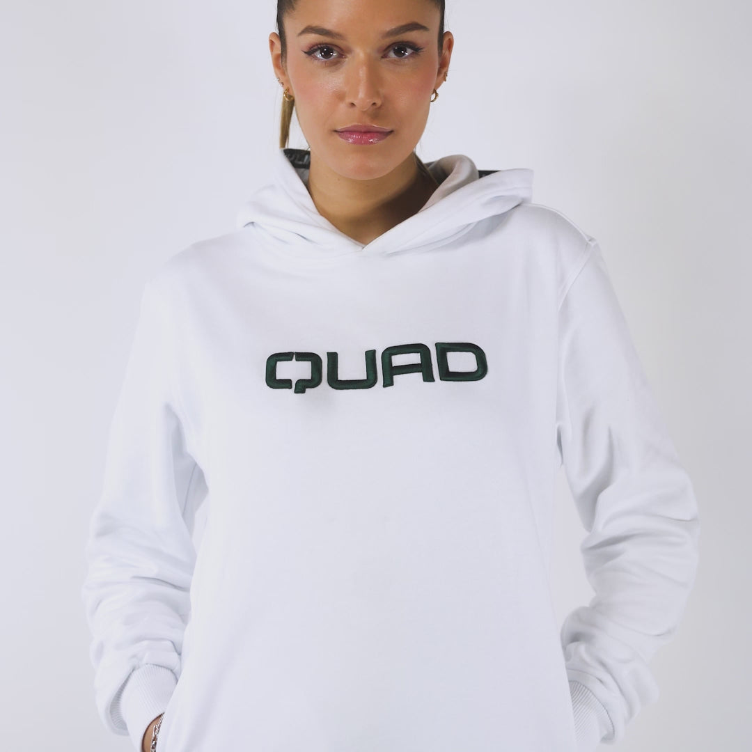 QUAD Signature hoodie white