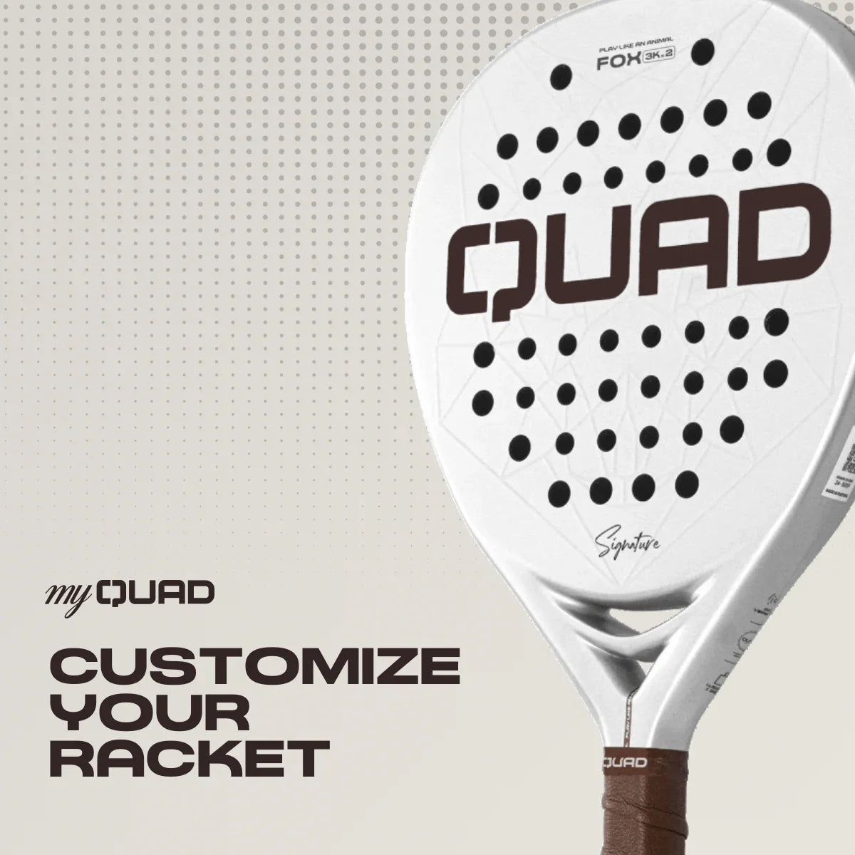 Create your Quad padel racket collection