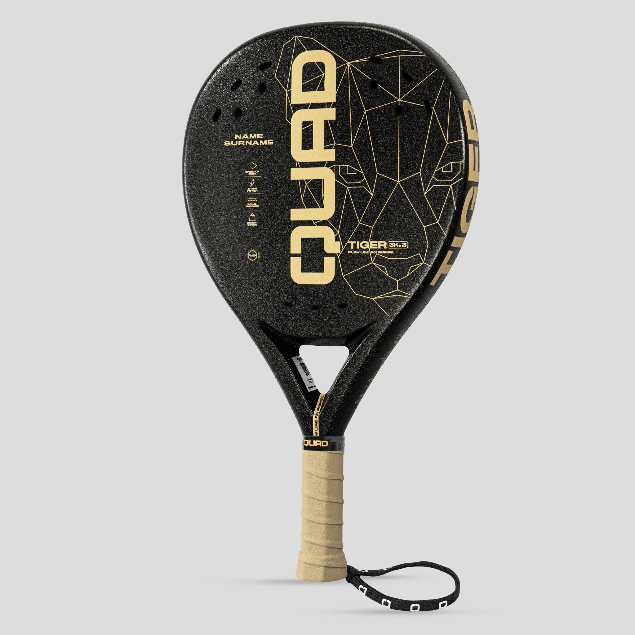 Raquete Padel QUAD Tiger Personalizada