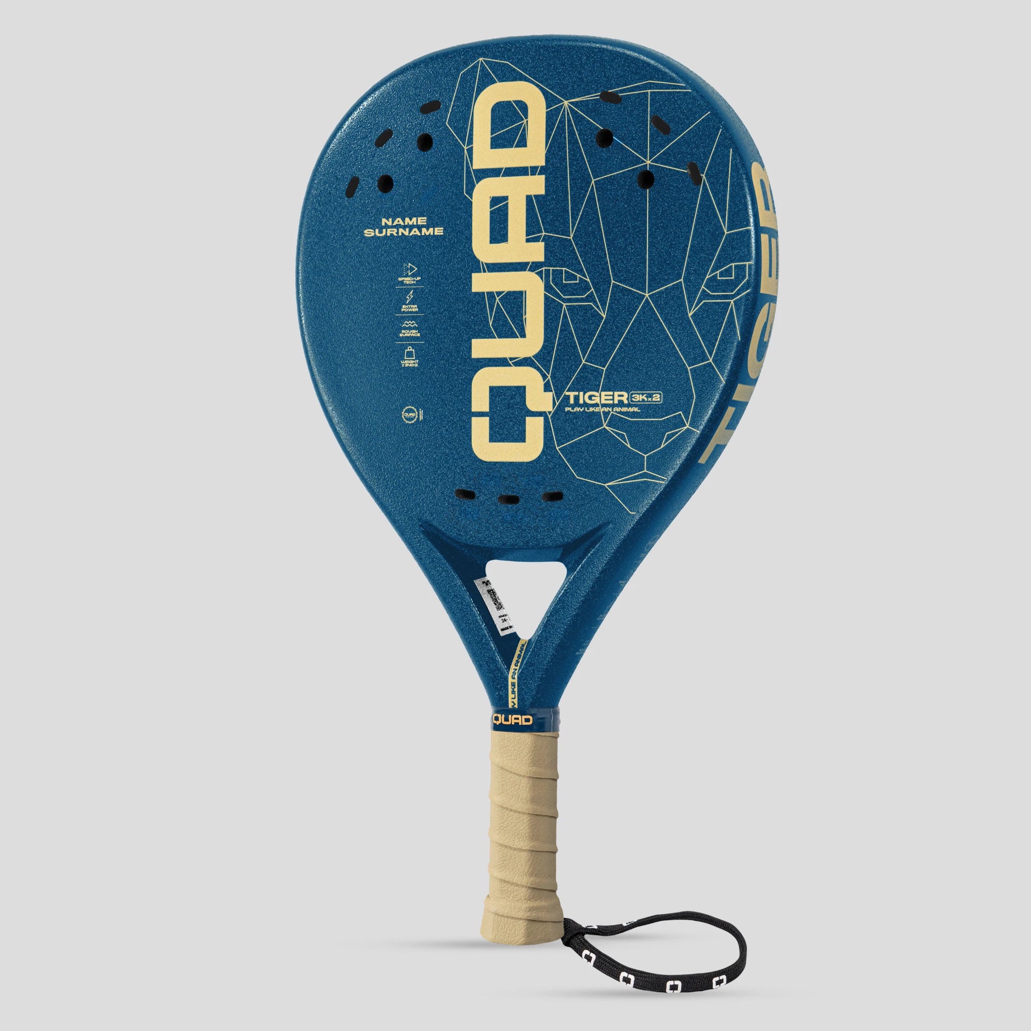 Raquete Padel QUAD Tiger Personalizada