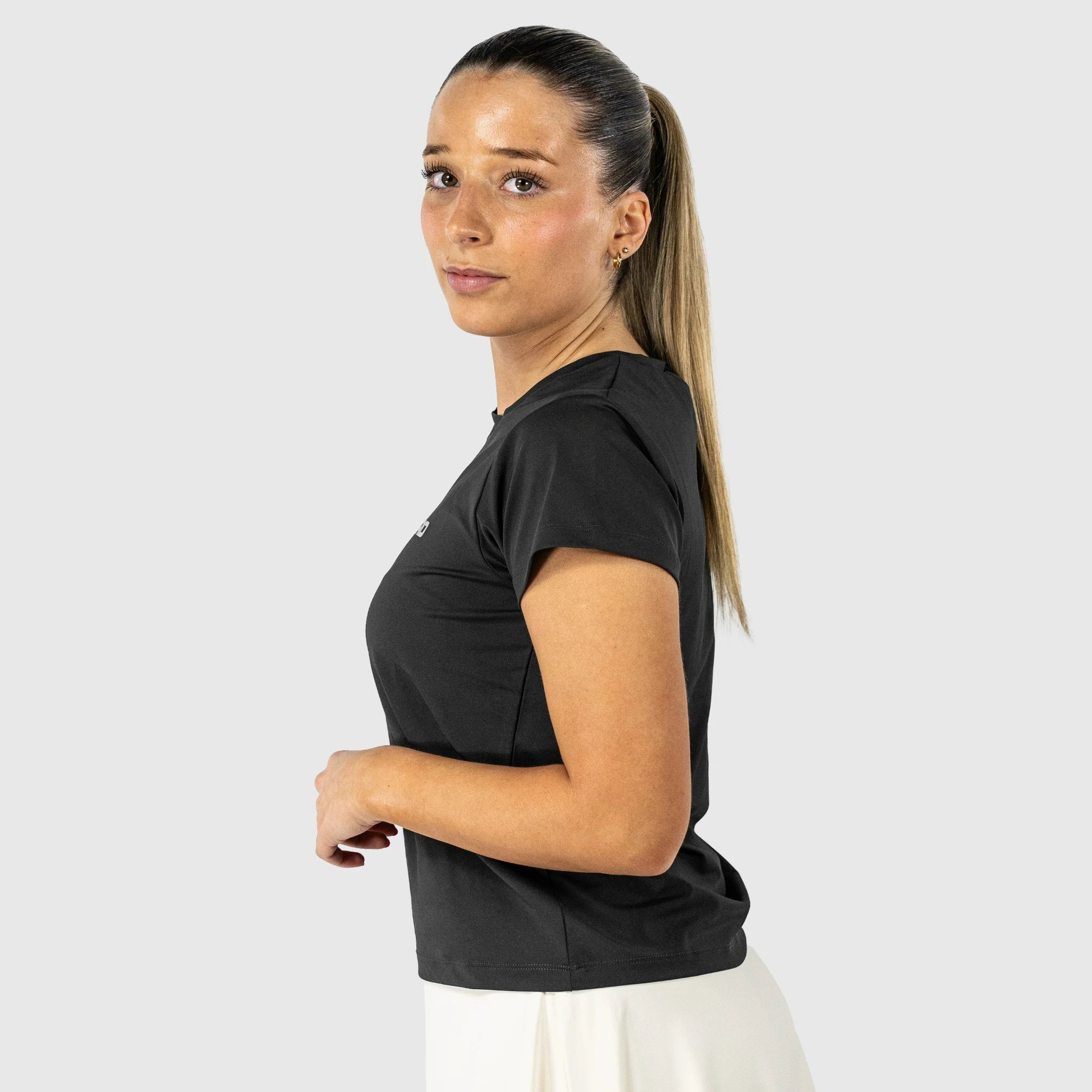 QUAD Regular T-Shirt Grey - Side view