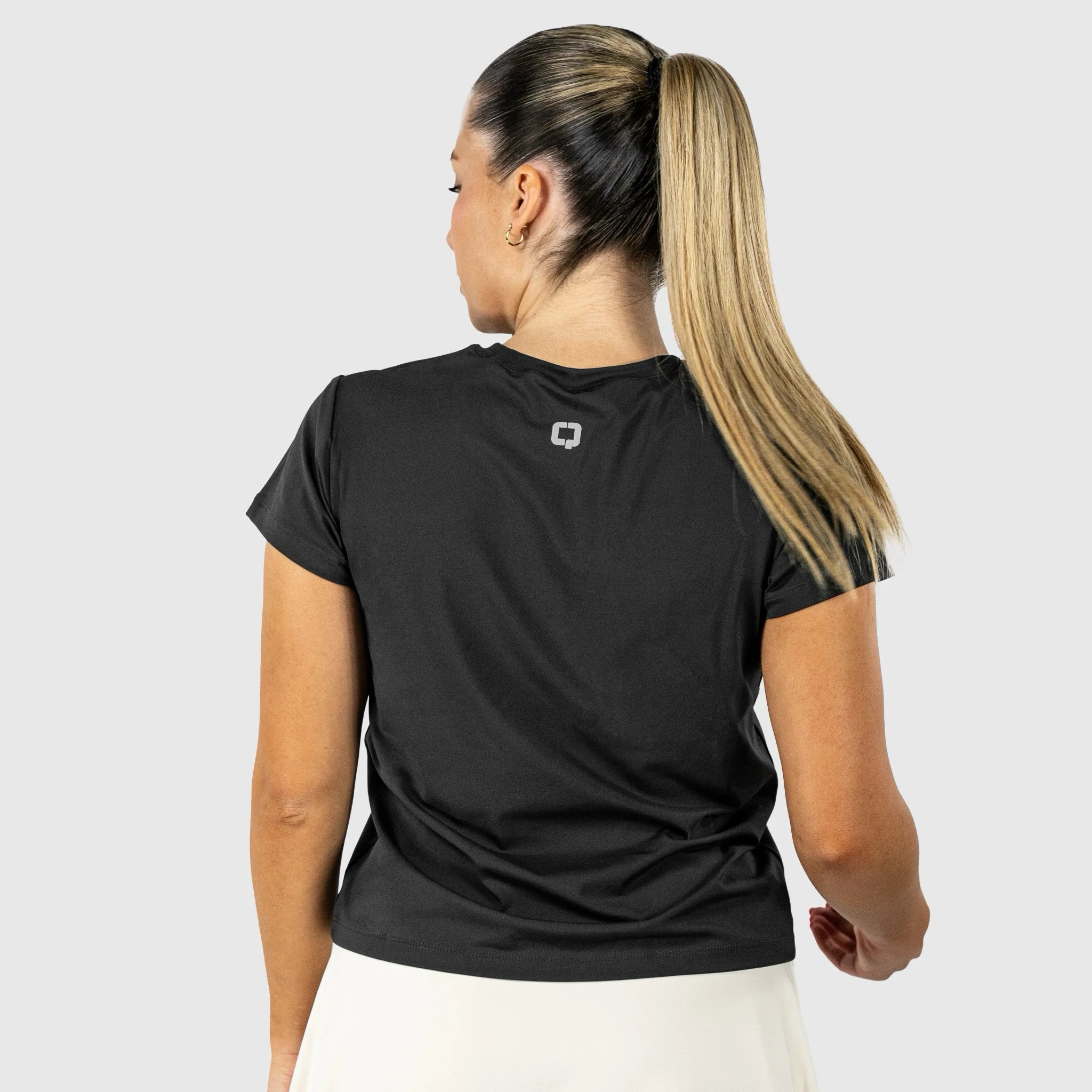 QUAD Regular T-Shirt Grey - Black view
