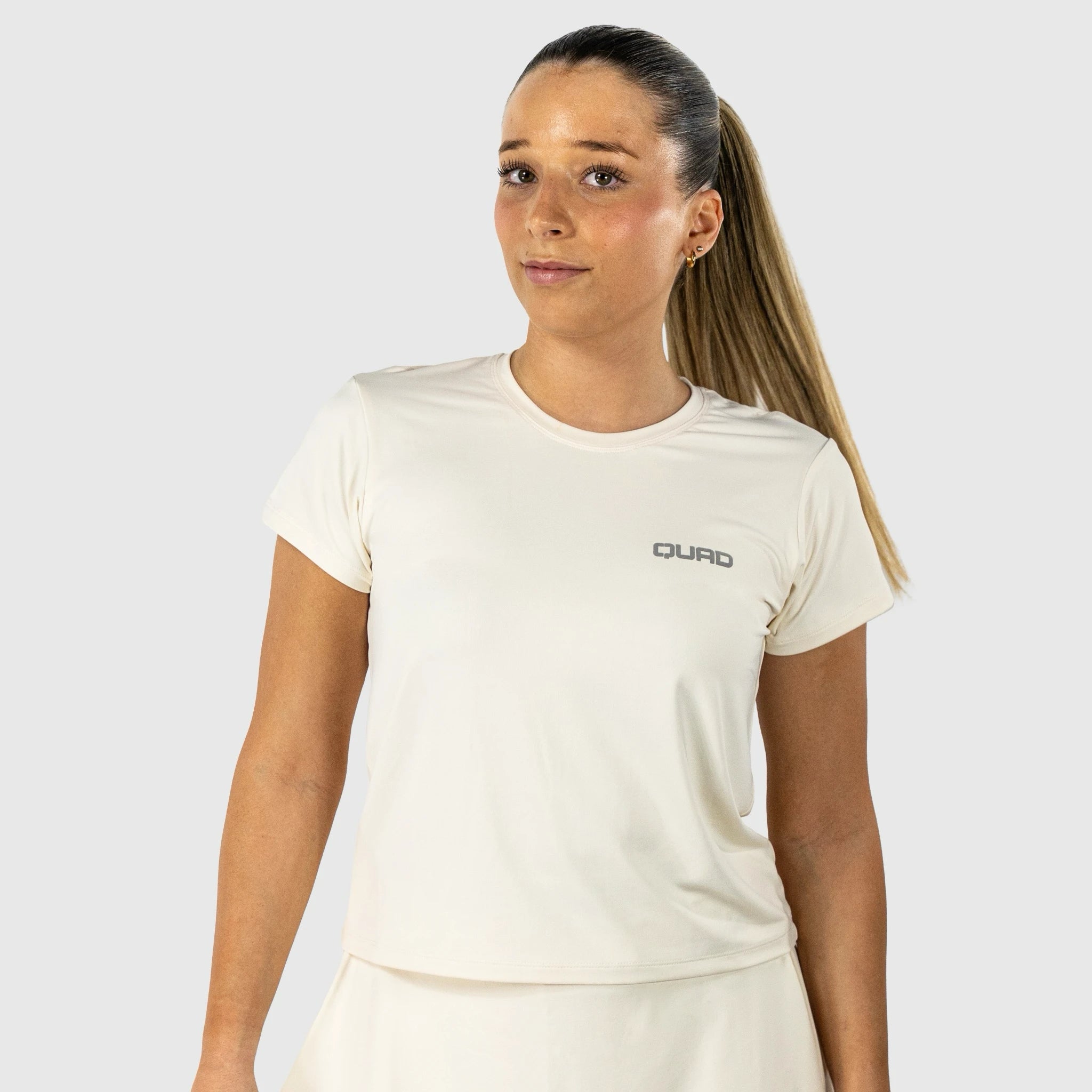 QUAD Regular T-shirt Off-white - Front view