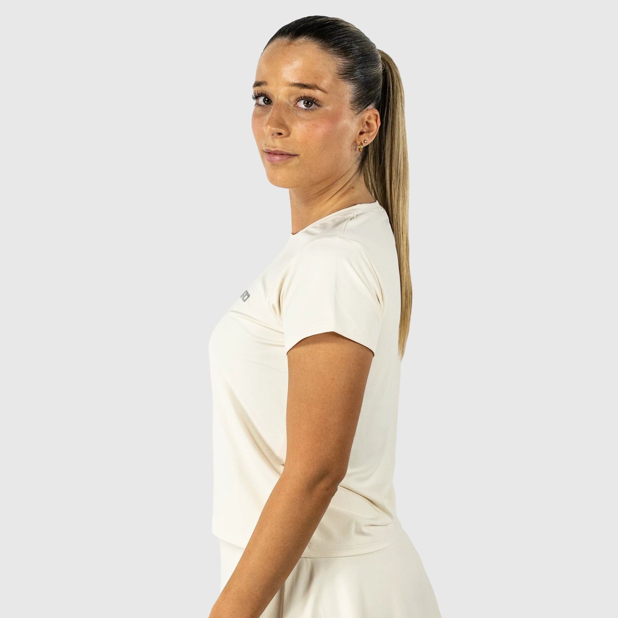 QUAD Regular T-shirt Off-white - side view