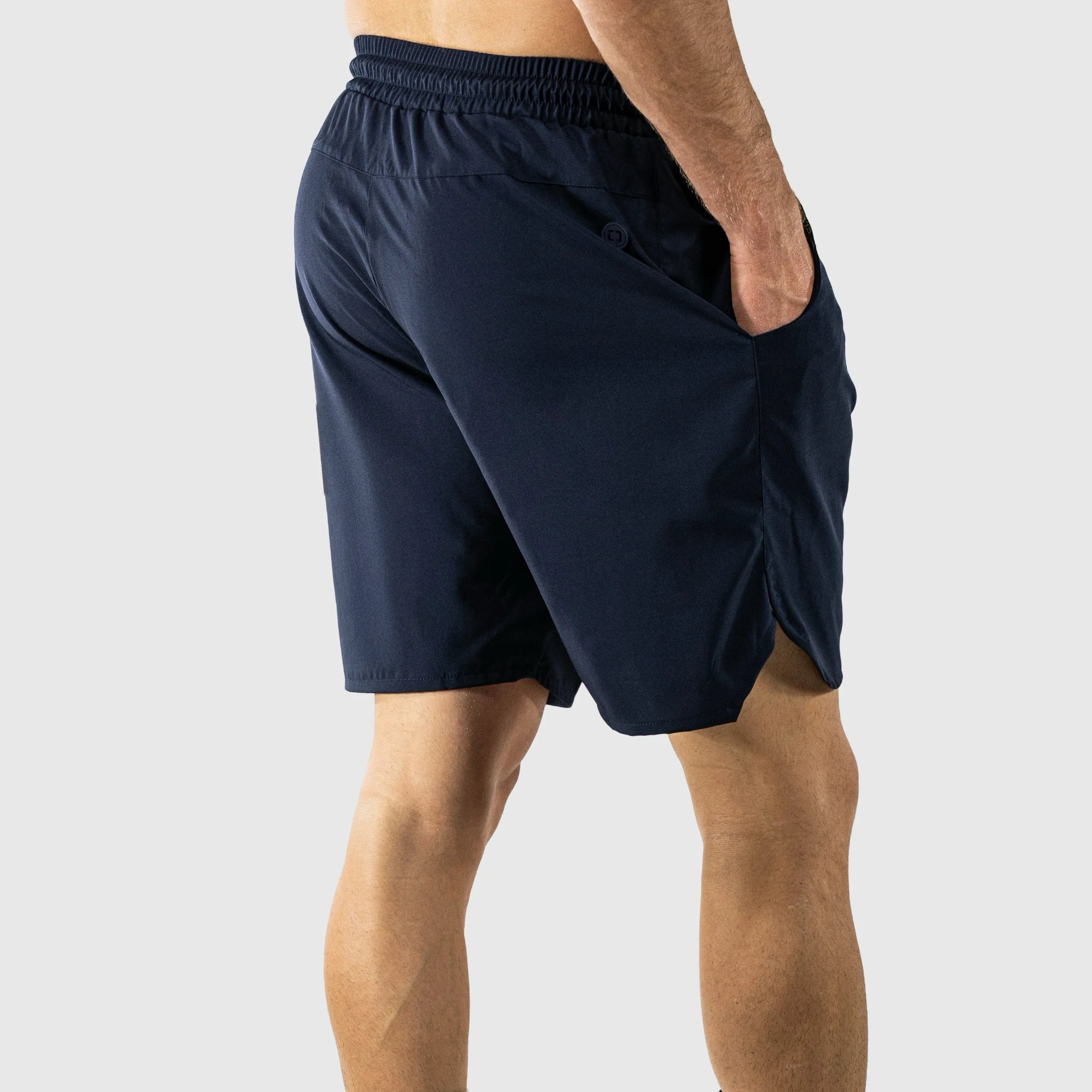QUAD Game Shorts Navy Blue - Back side view