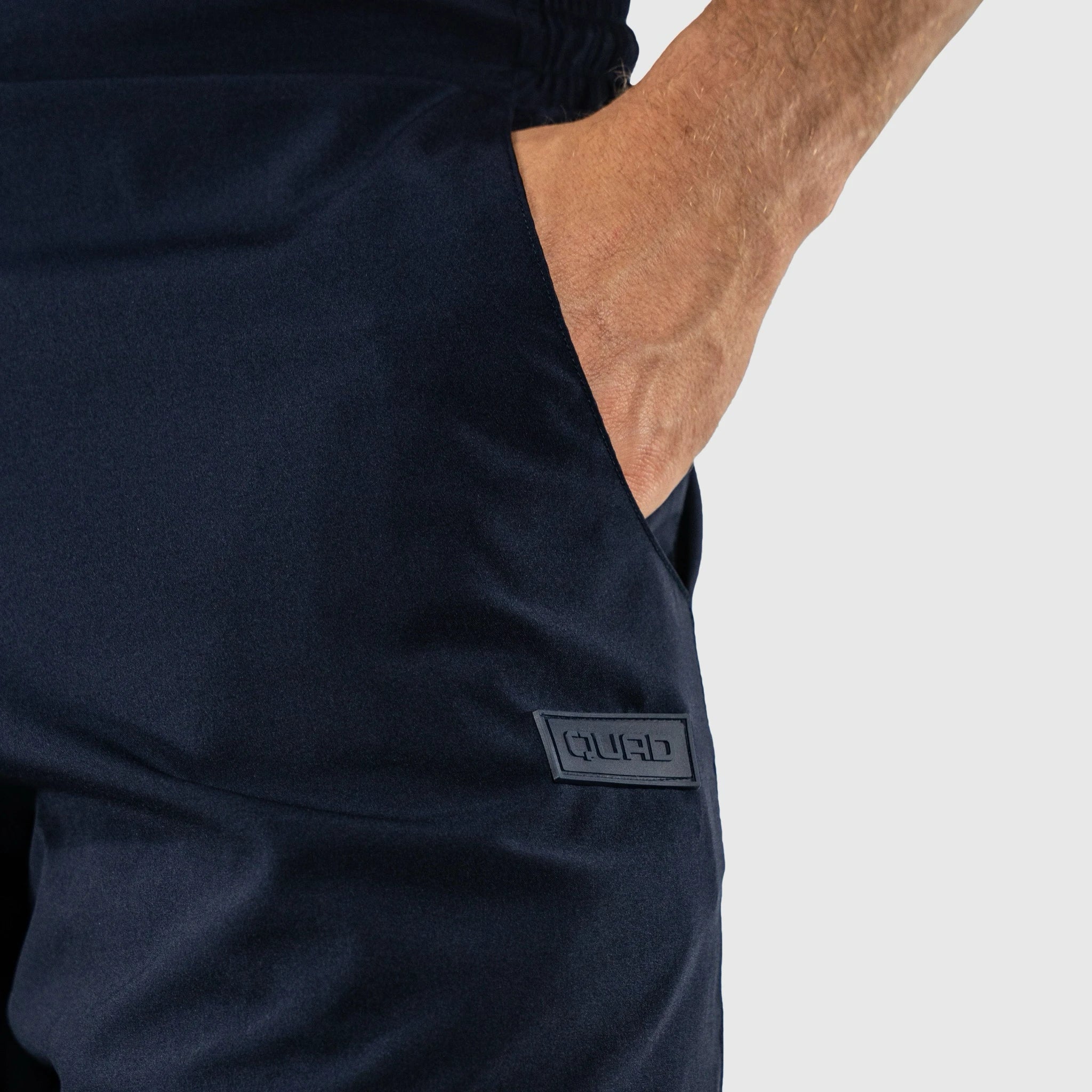 QUAD Game Shorts Navy Blue - Pocket detail