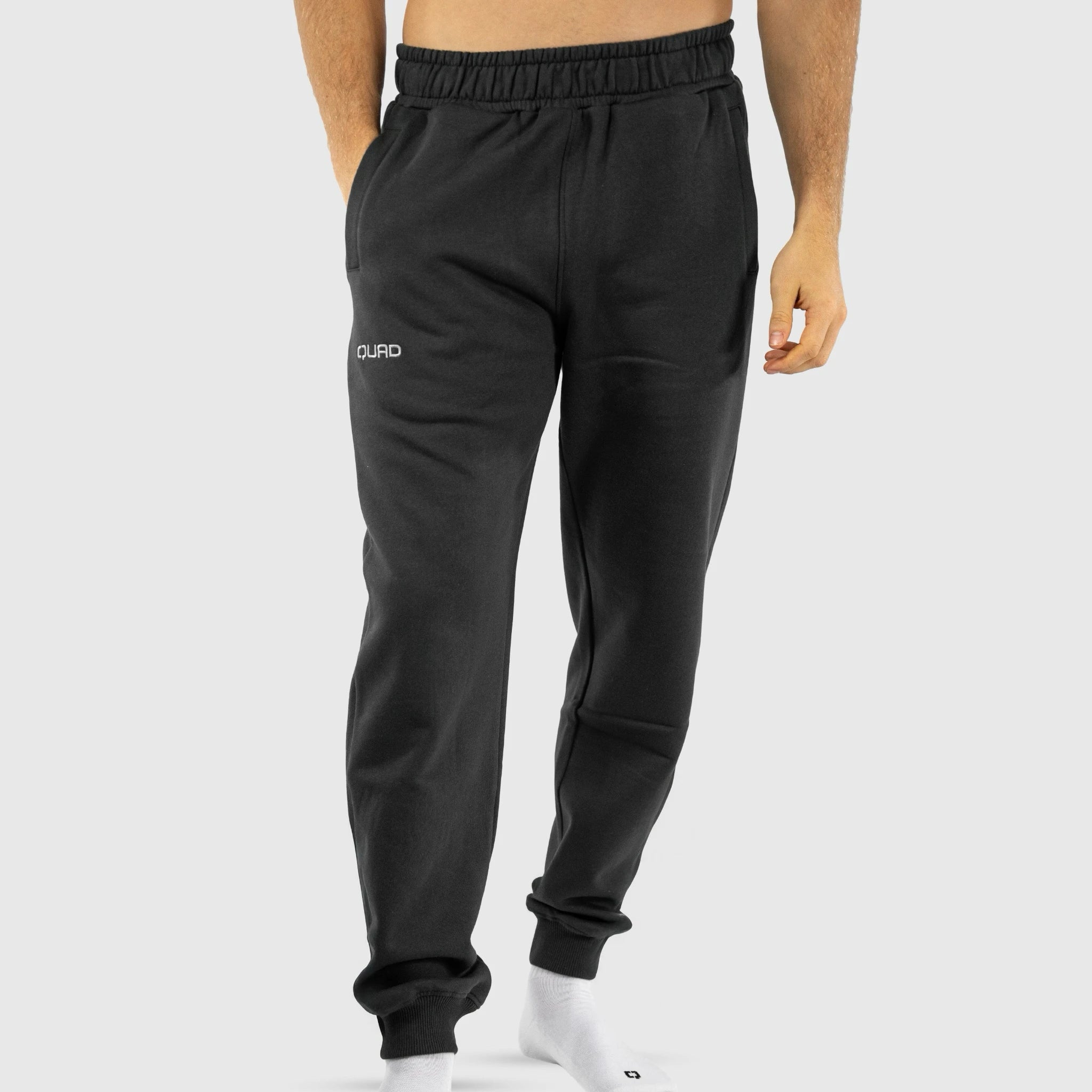 QUAD Sweat Pants Grey - front view