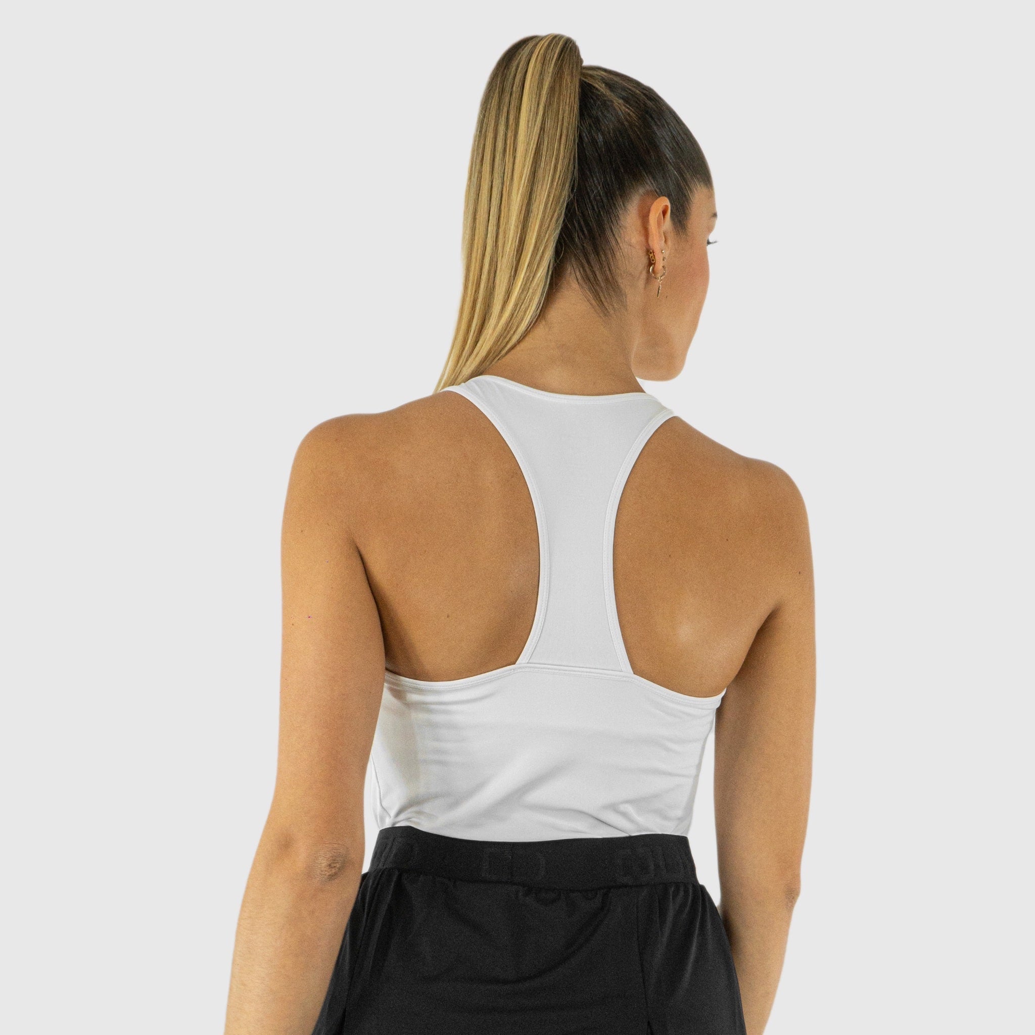 Quad Padel Tank-top white back view