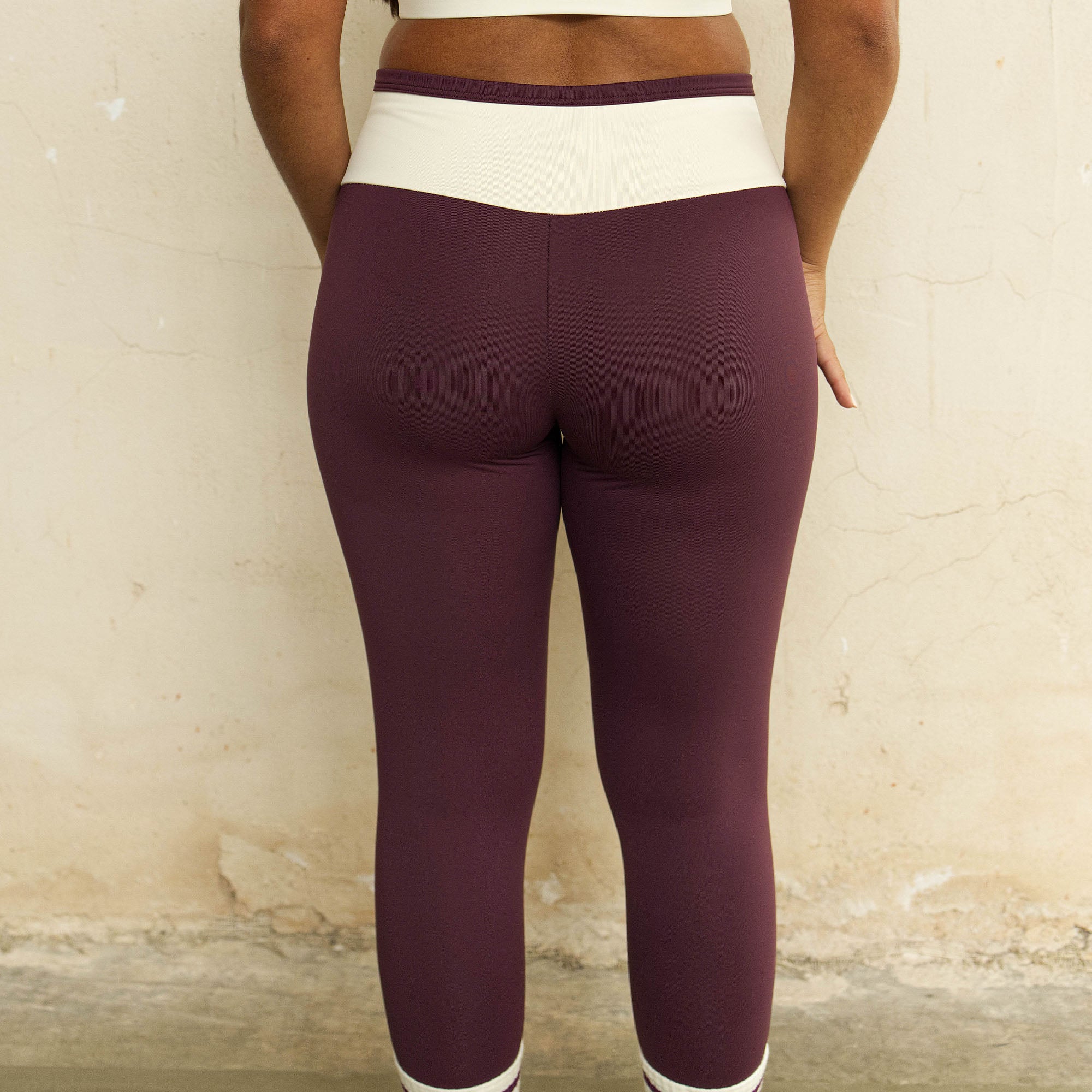 Leggings Clash Bordô
