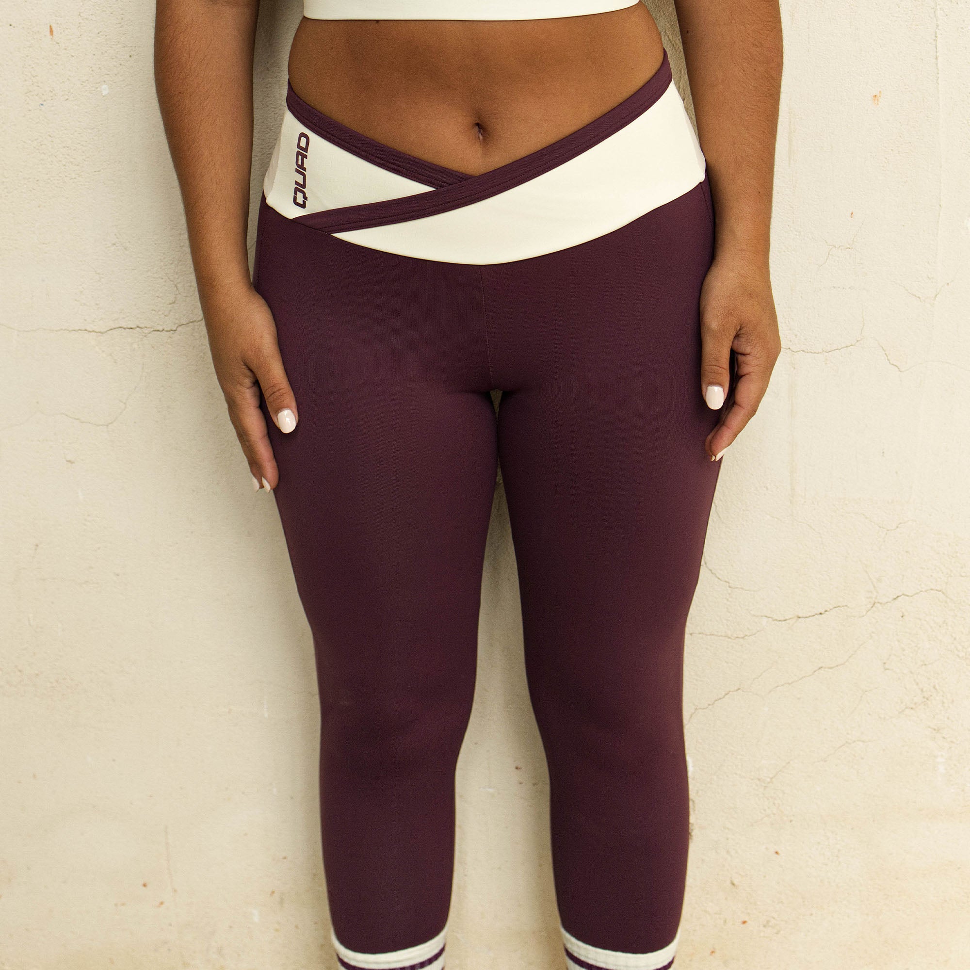 Leggings Clash Bordô
