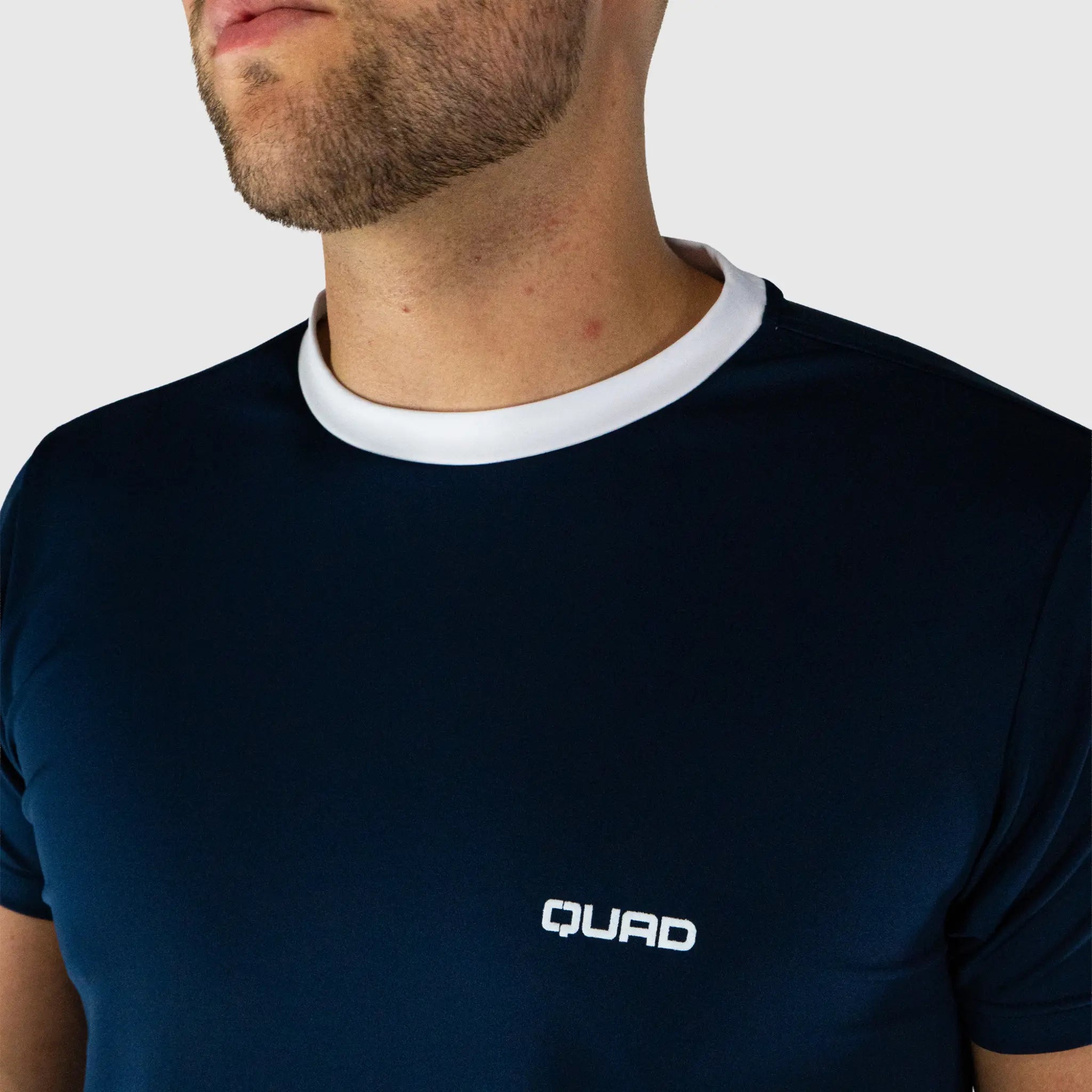 Club Pickleball T-Shirt Navy - fabric detail